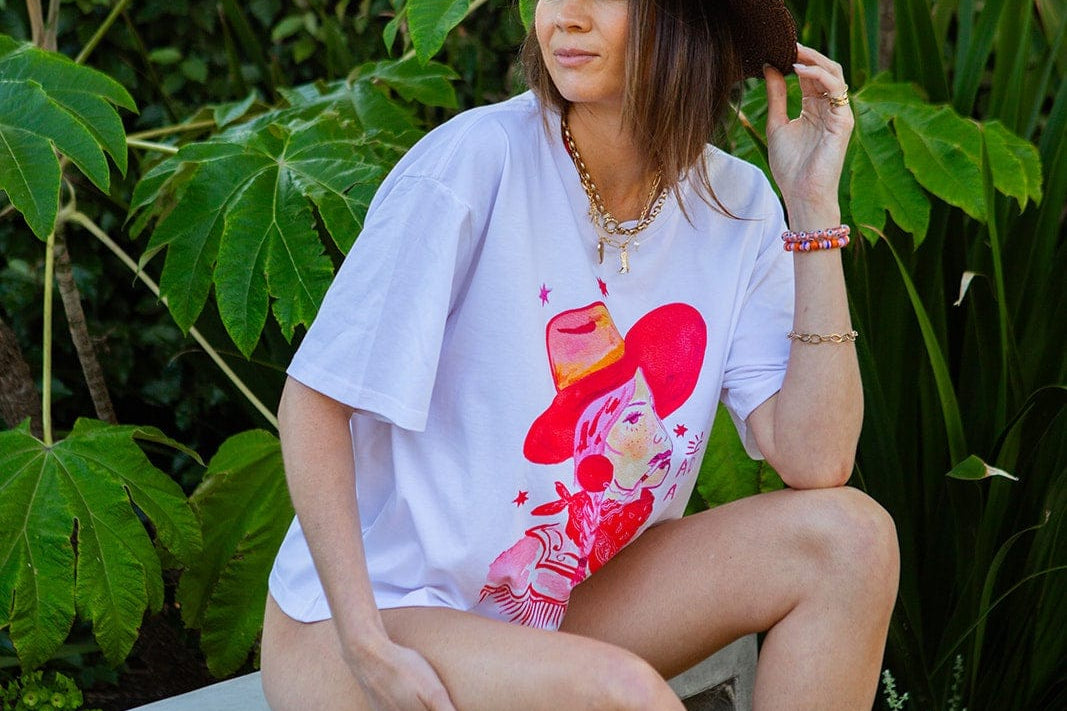 Maku Tees Maku | Adios Amore Oversize Tee - White