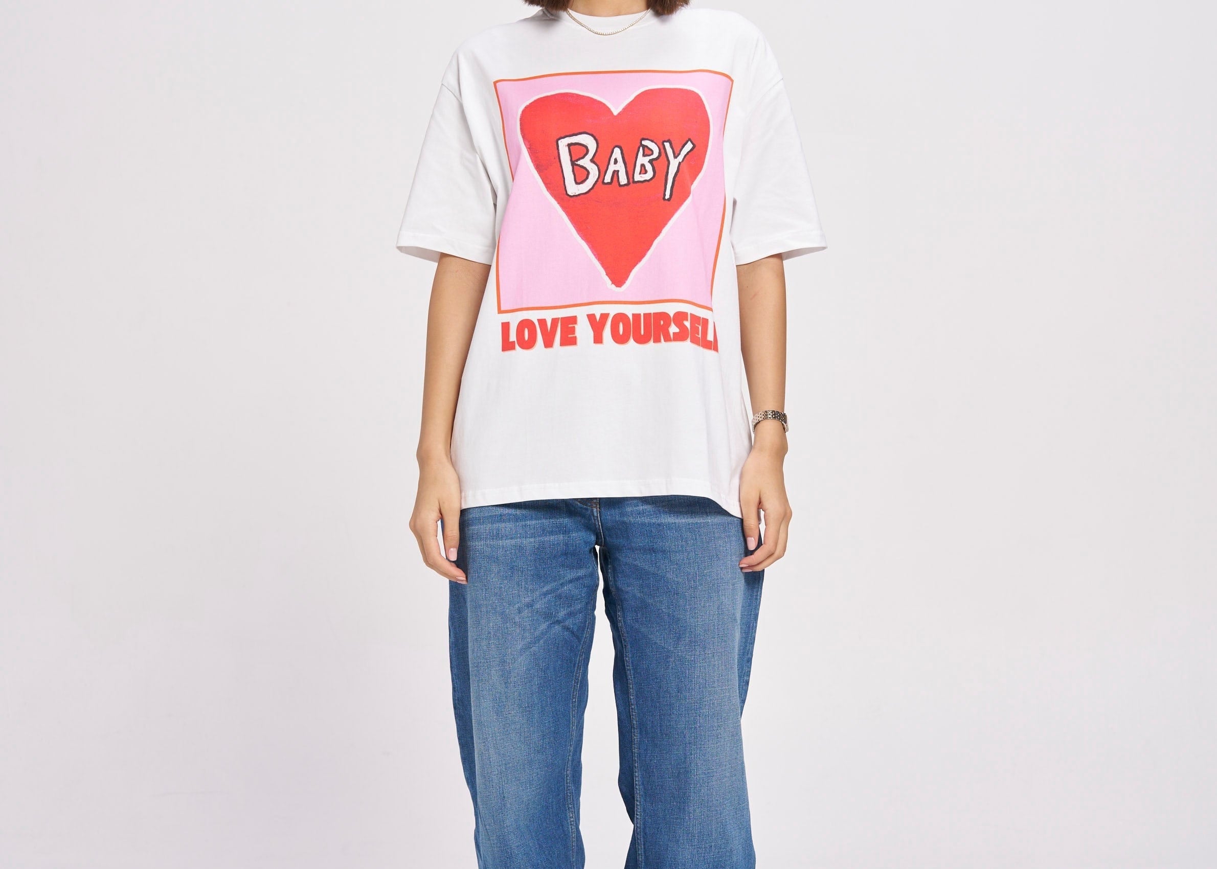Maku Tees Maku | Baby, Love Yourself Tee - Lucent White