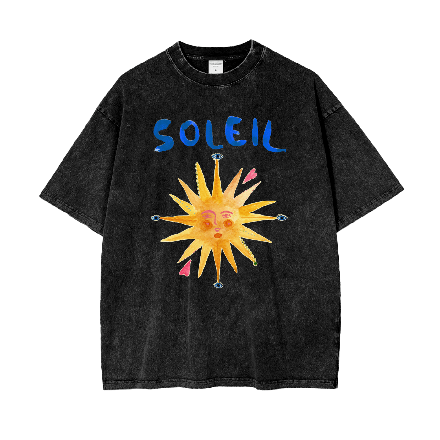 Maku Tees Maku | Soleil Oversize Tee - Black Snow Wash