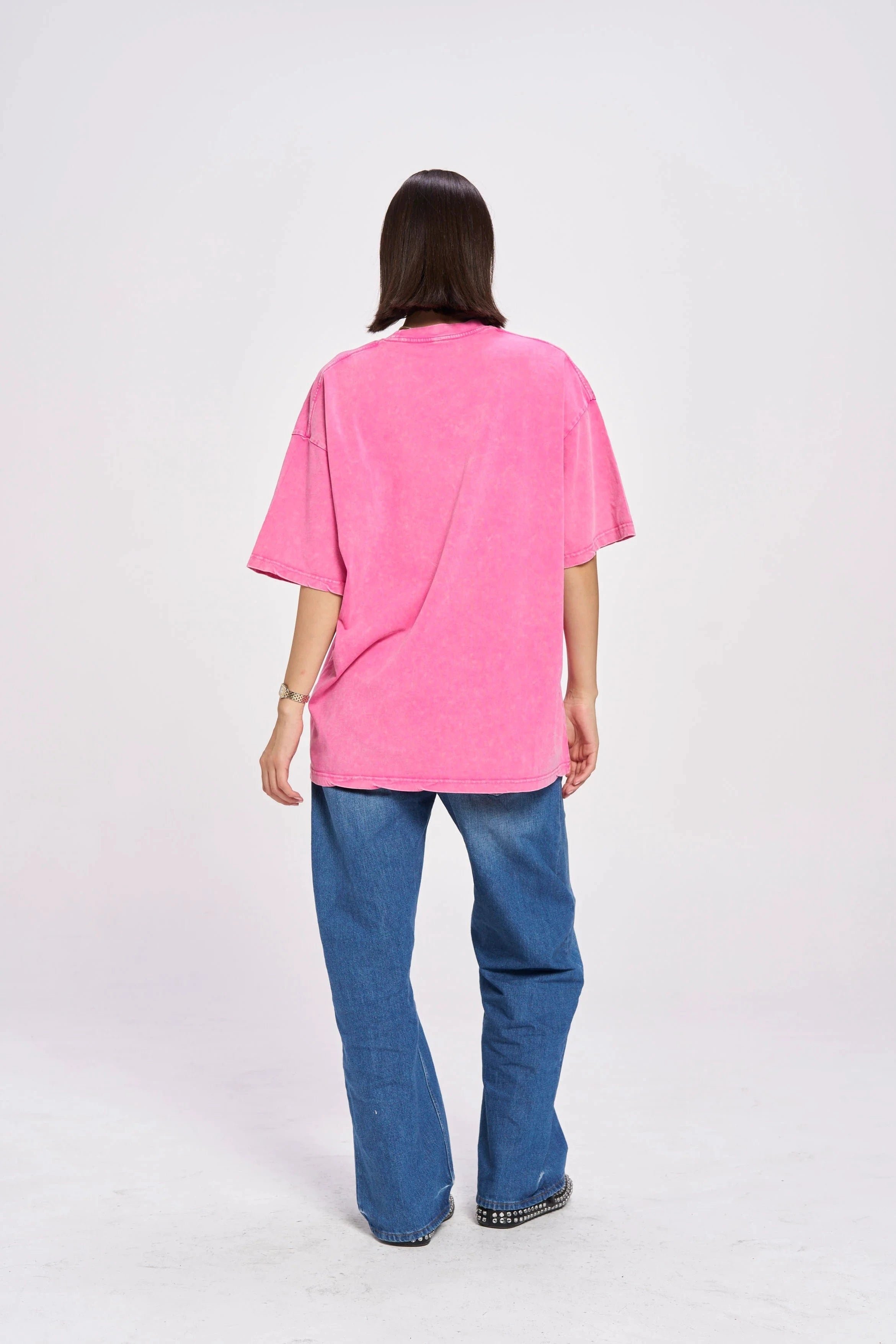 Maku Tees Maku | Tsunami Maiden Oversize Tee - Acid Was Pink