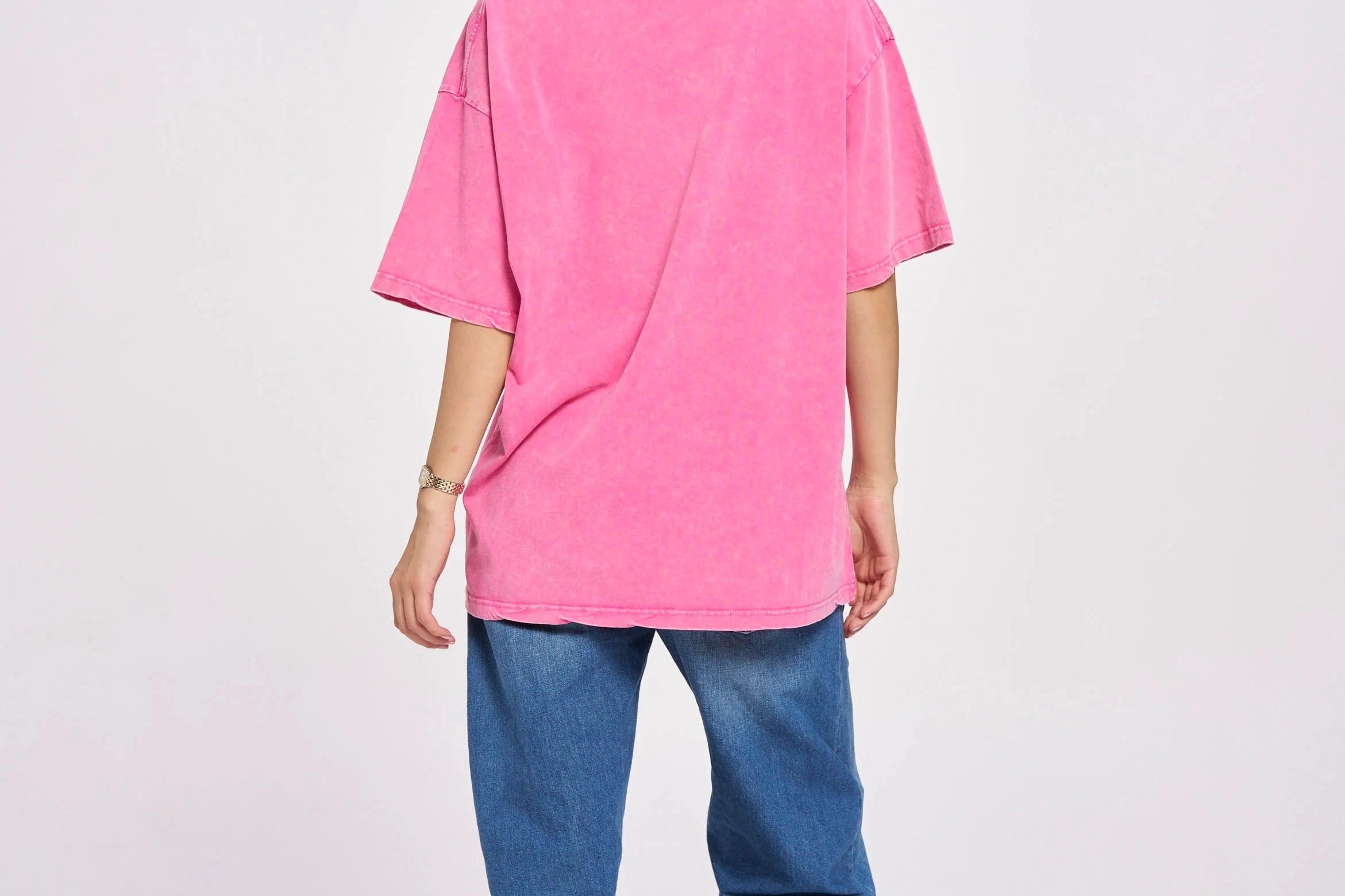 Maku Tees Maku | Tsunami Maiden Oversize Tee - Acid Was Pink