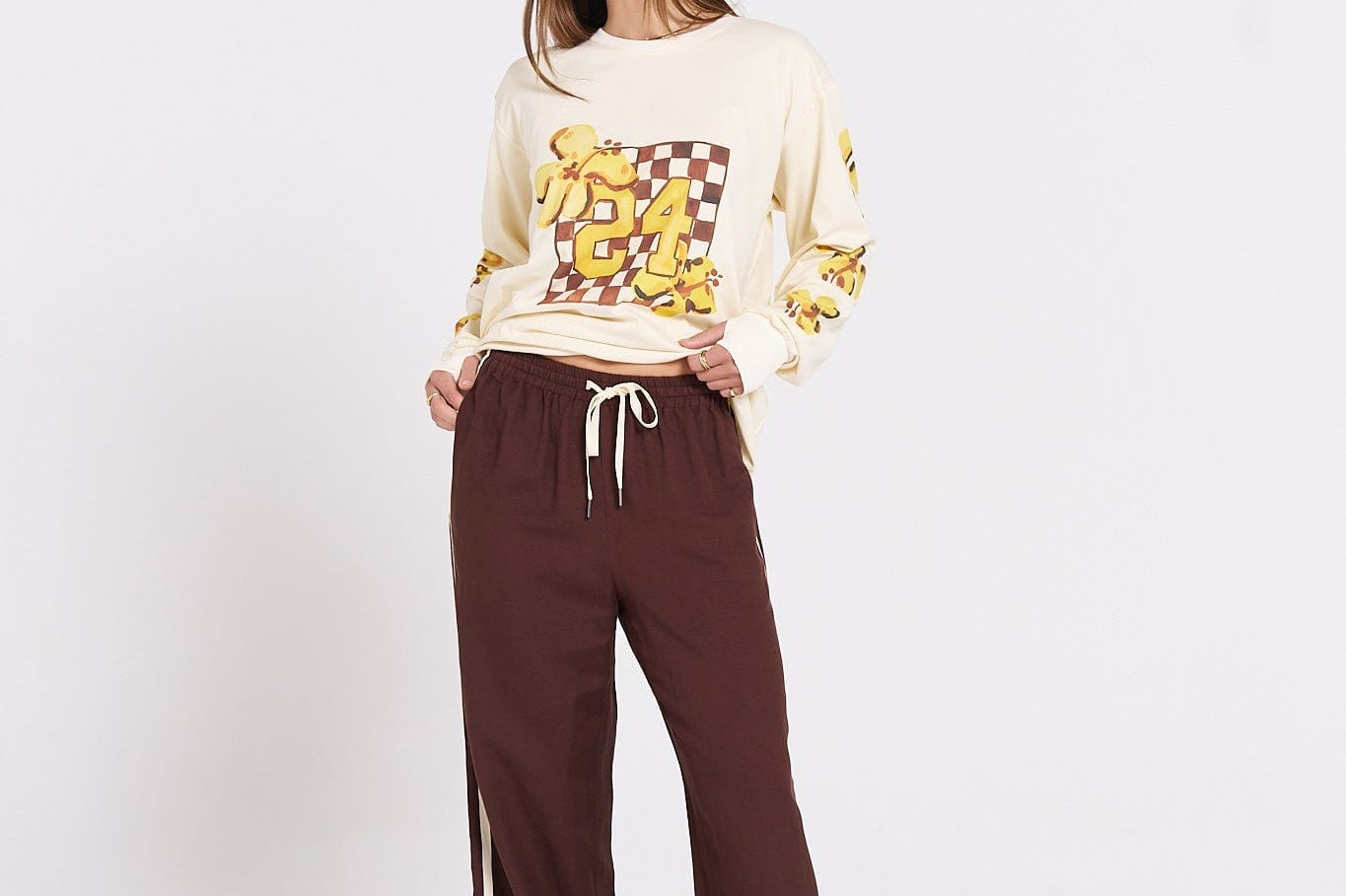 Maku Tops - Long Sleeve Maku | Island Sports Club Long Sleeve Top - Soft Butter