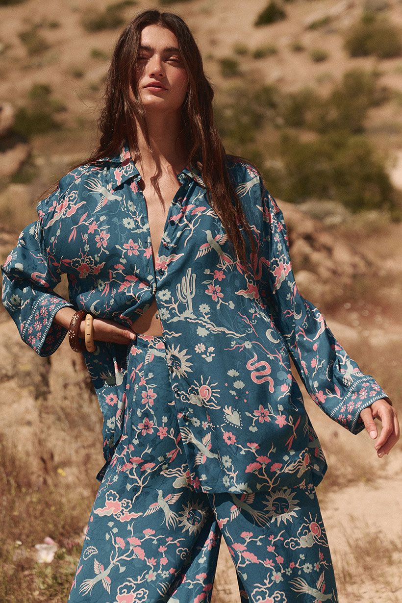 Spell | Desert Bandita Shirt - Cobalt