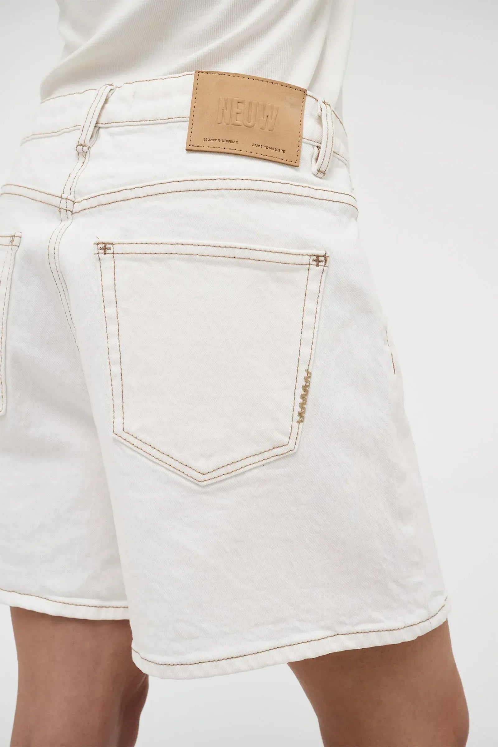 Neuw Denim Shorts - Denim Eva Short - White