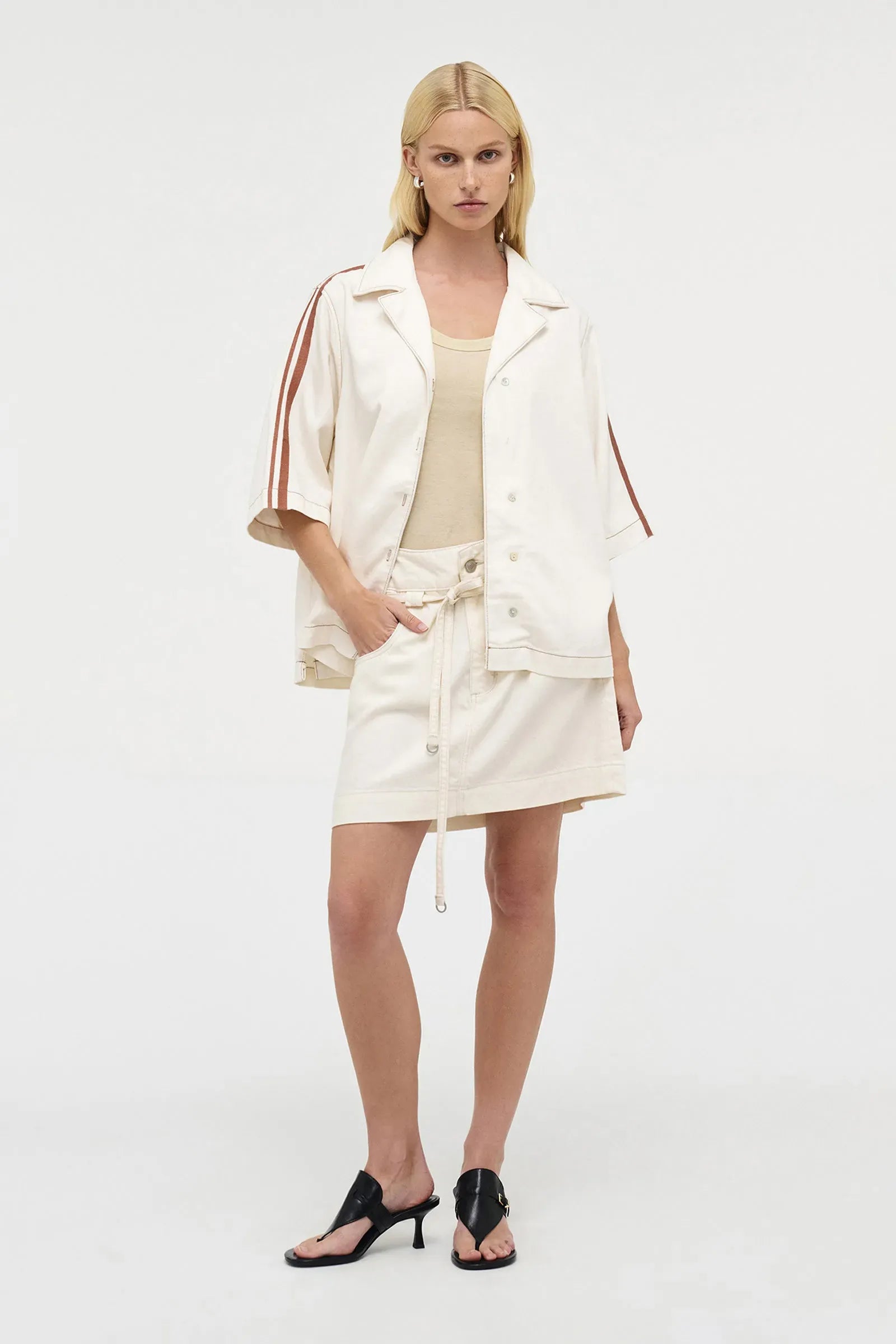 Neuw Denim Skirts - Denim Yoko Skirt - Cream