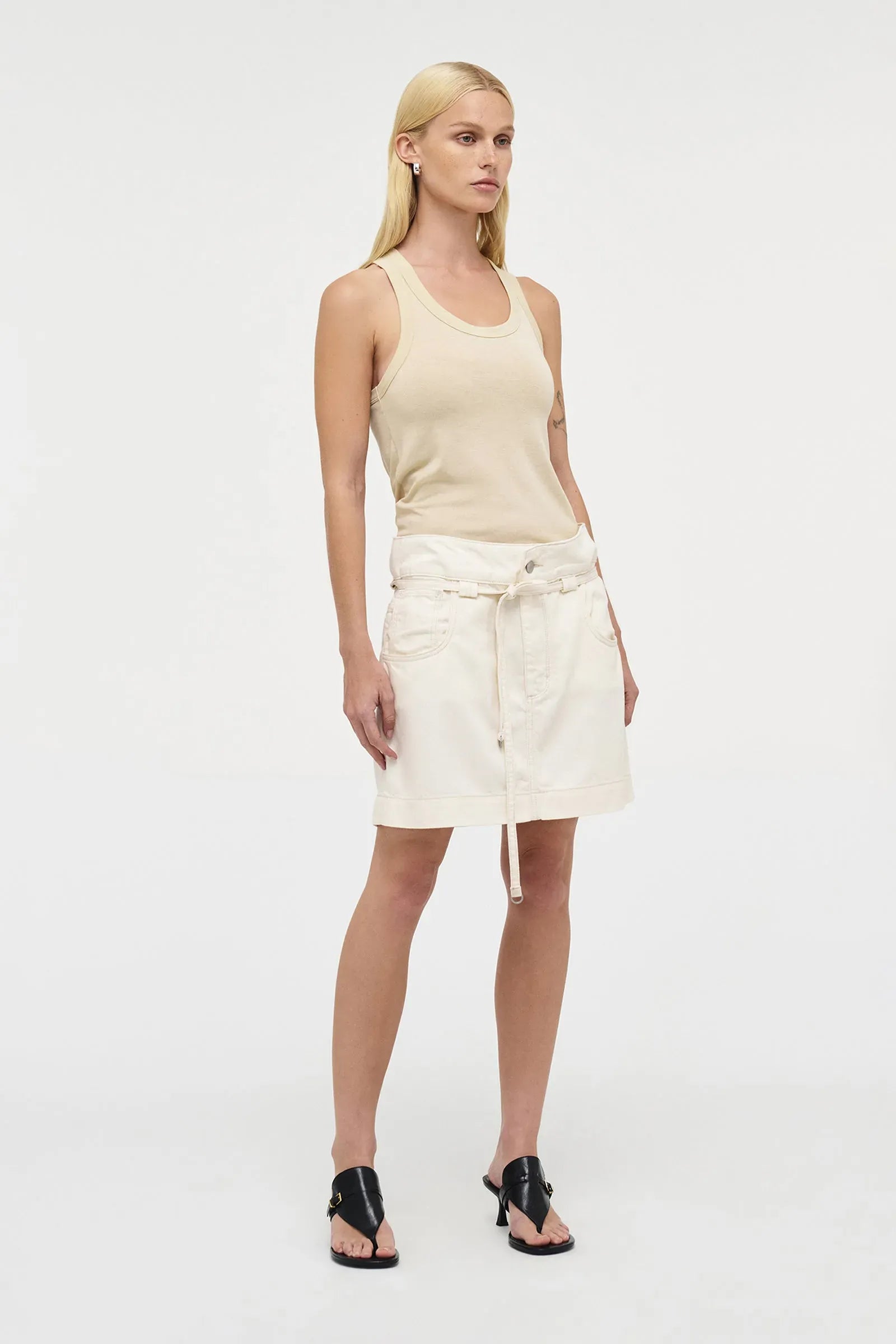 Neuw Denim Skirts - Denim Yoko Skirt - Cream