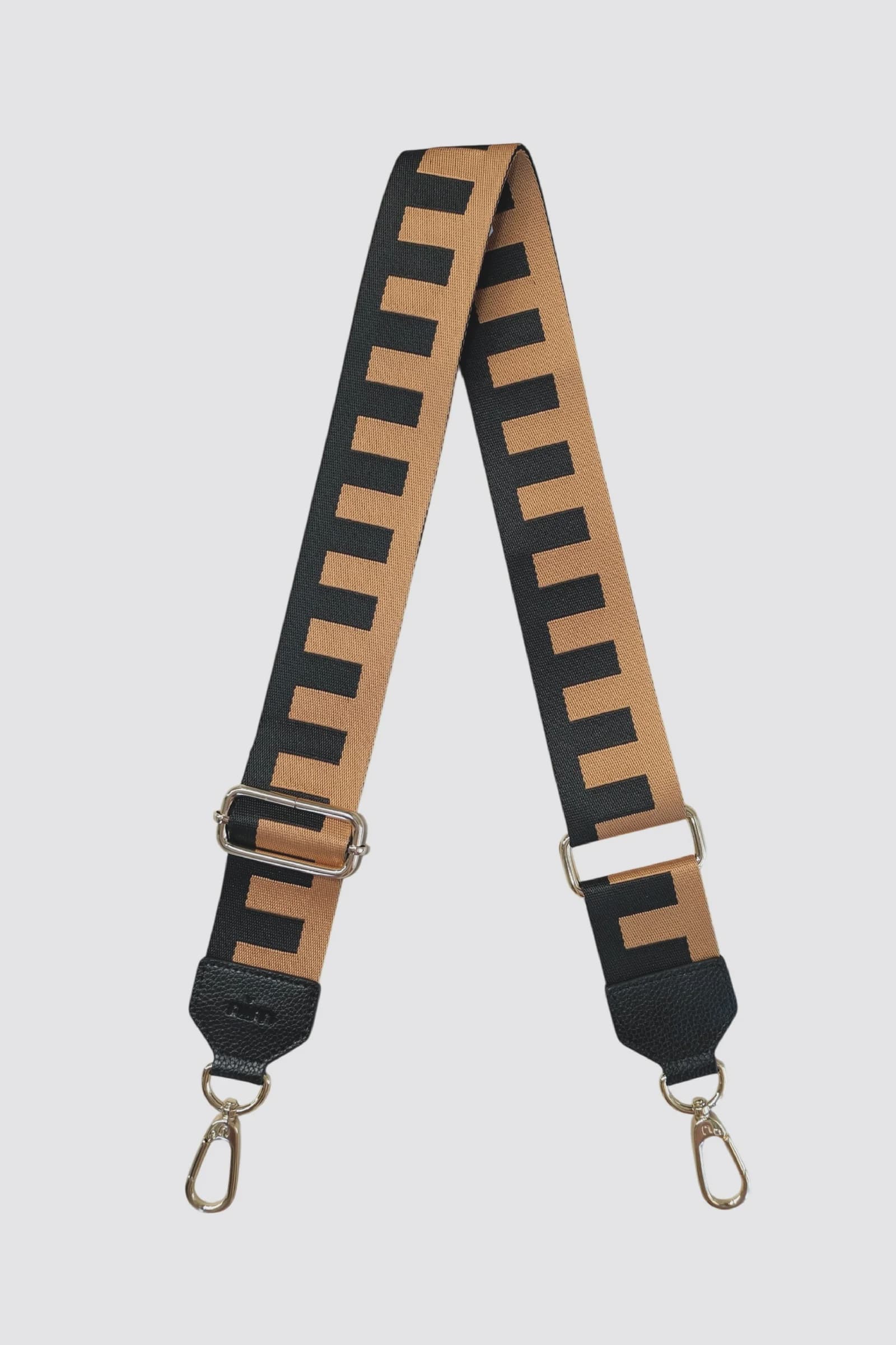 Nim The Label Bags - Strap Shoulder Strap - Brown/ Black Block