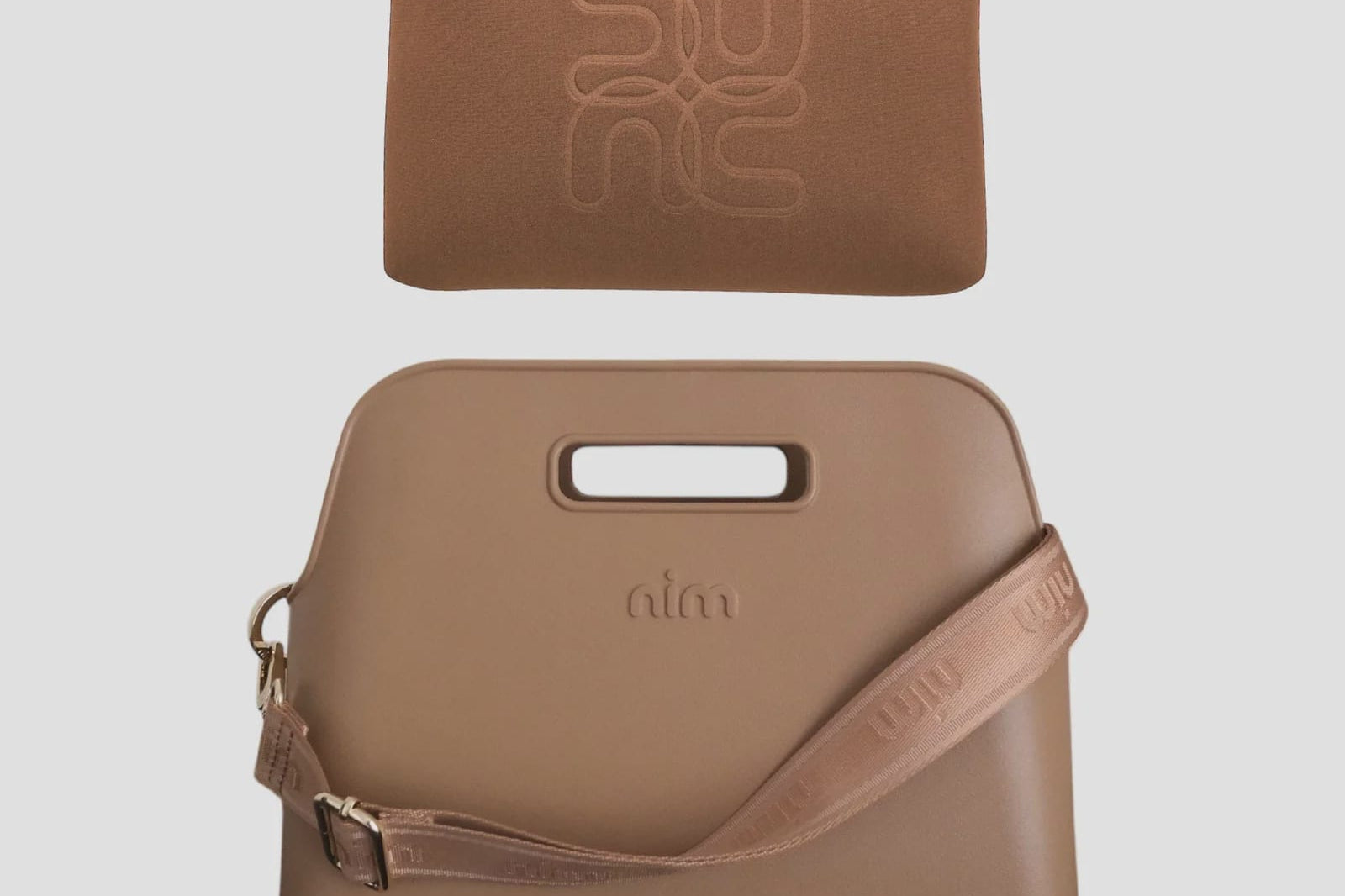 Nim The Label Bags The BB Tote Set - Latte