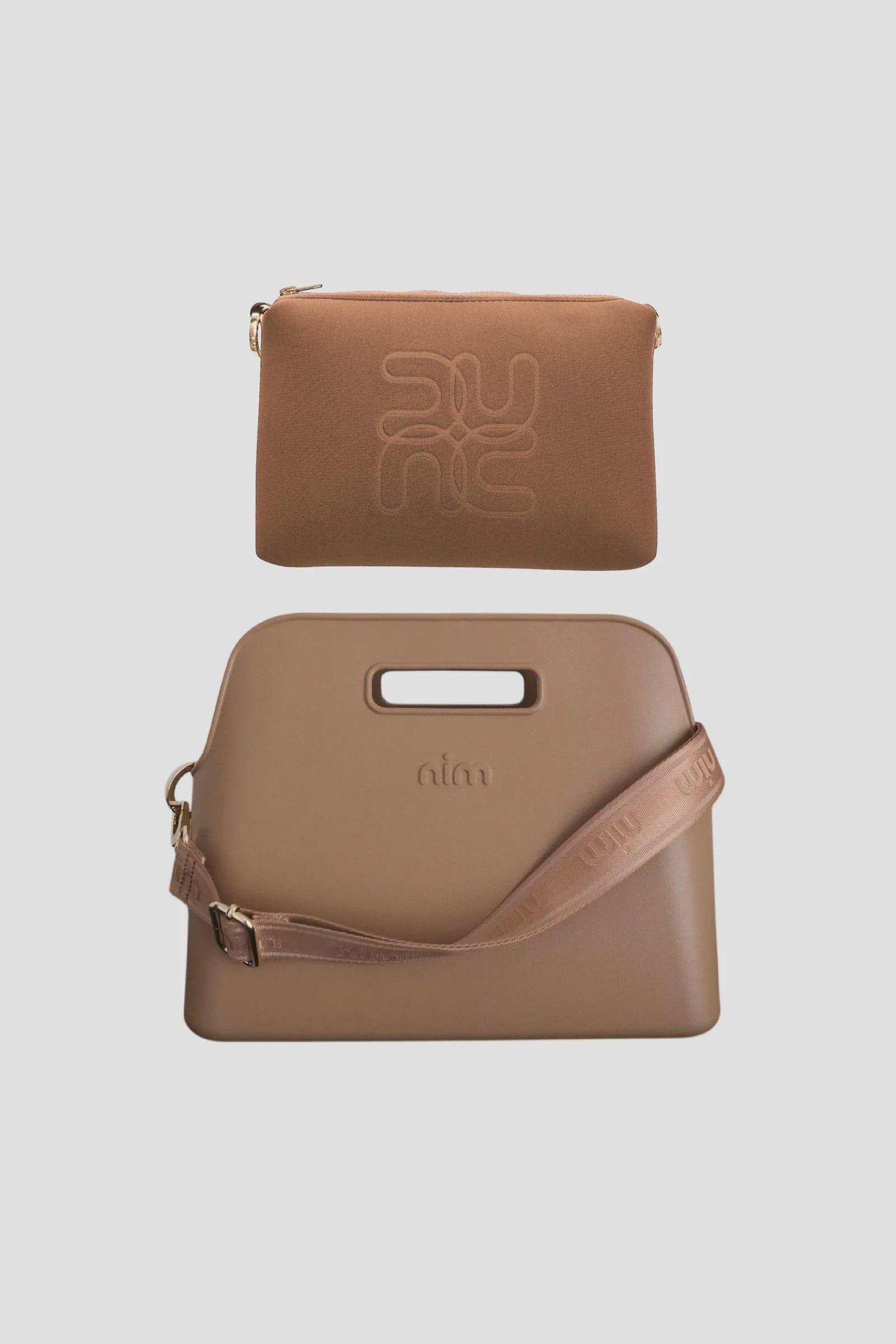 Nim The Label Bags The BB Tote Set - Latte