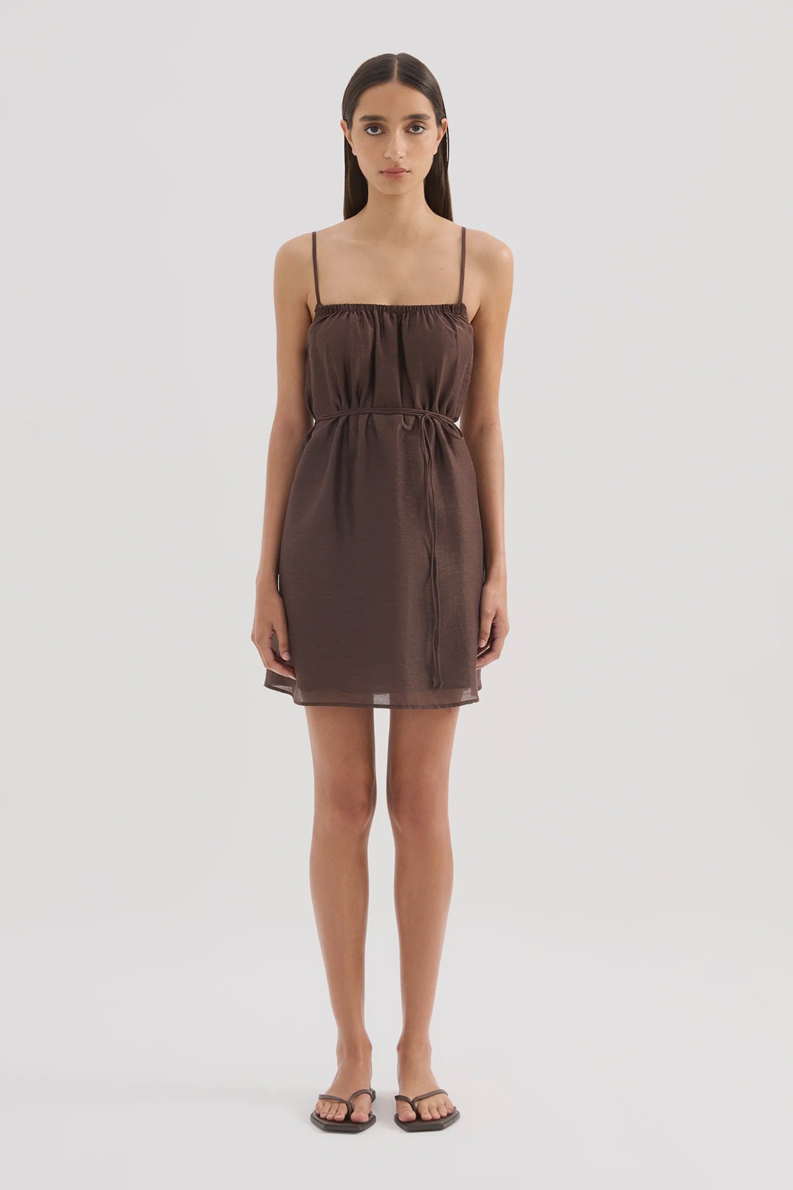 Nude Lucy Dresses Ziki Mini Dress - Chocolate