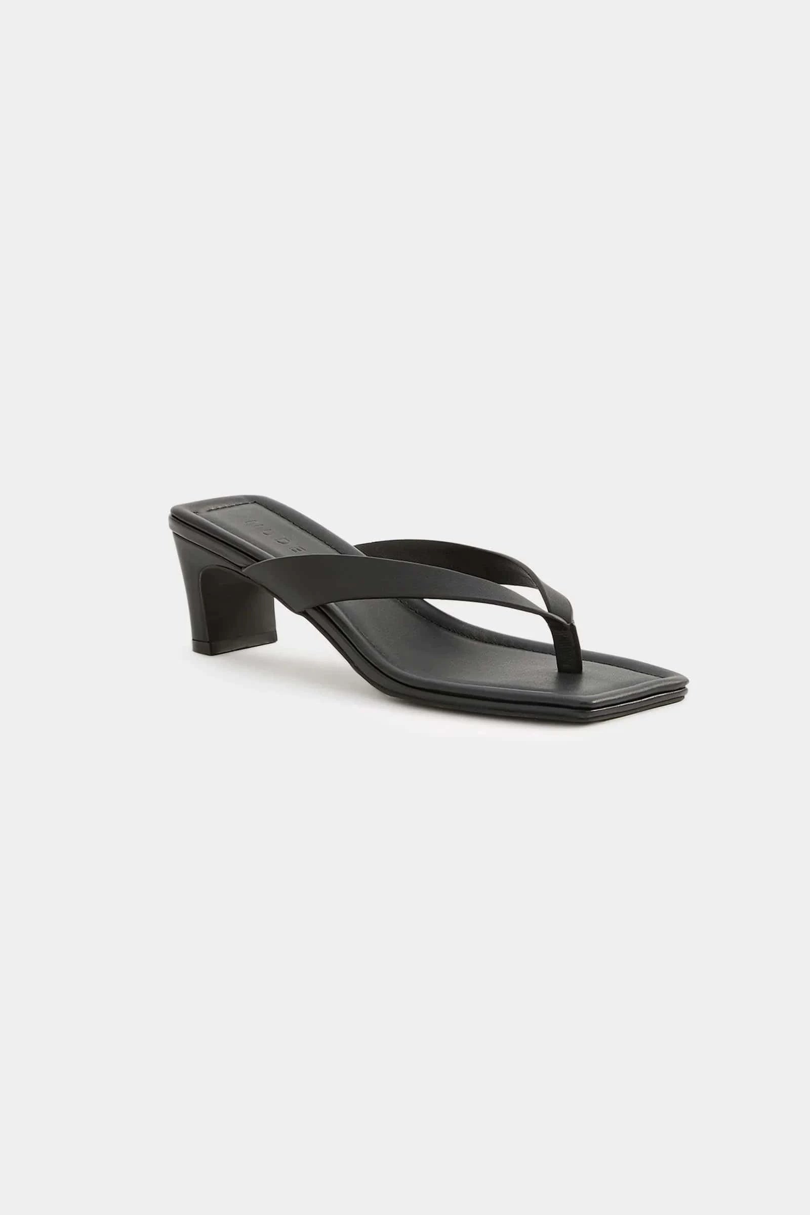Nude Lucy Heels Gael Leather Heel - Black