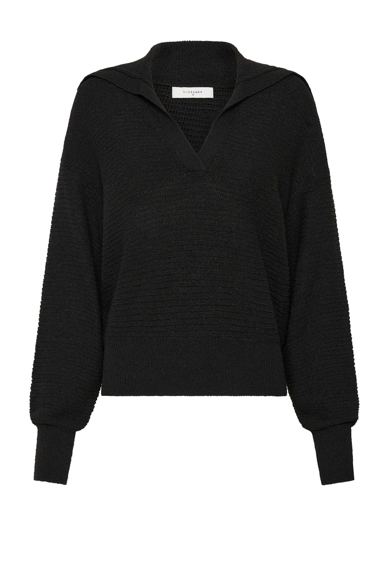 Nude Lucy Knits Nude Lucy | Thera Rugby Knit - Black