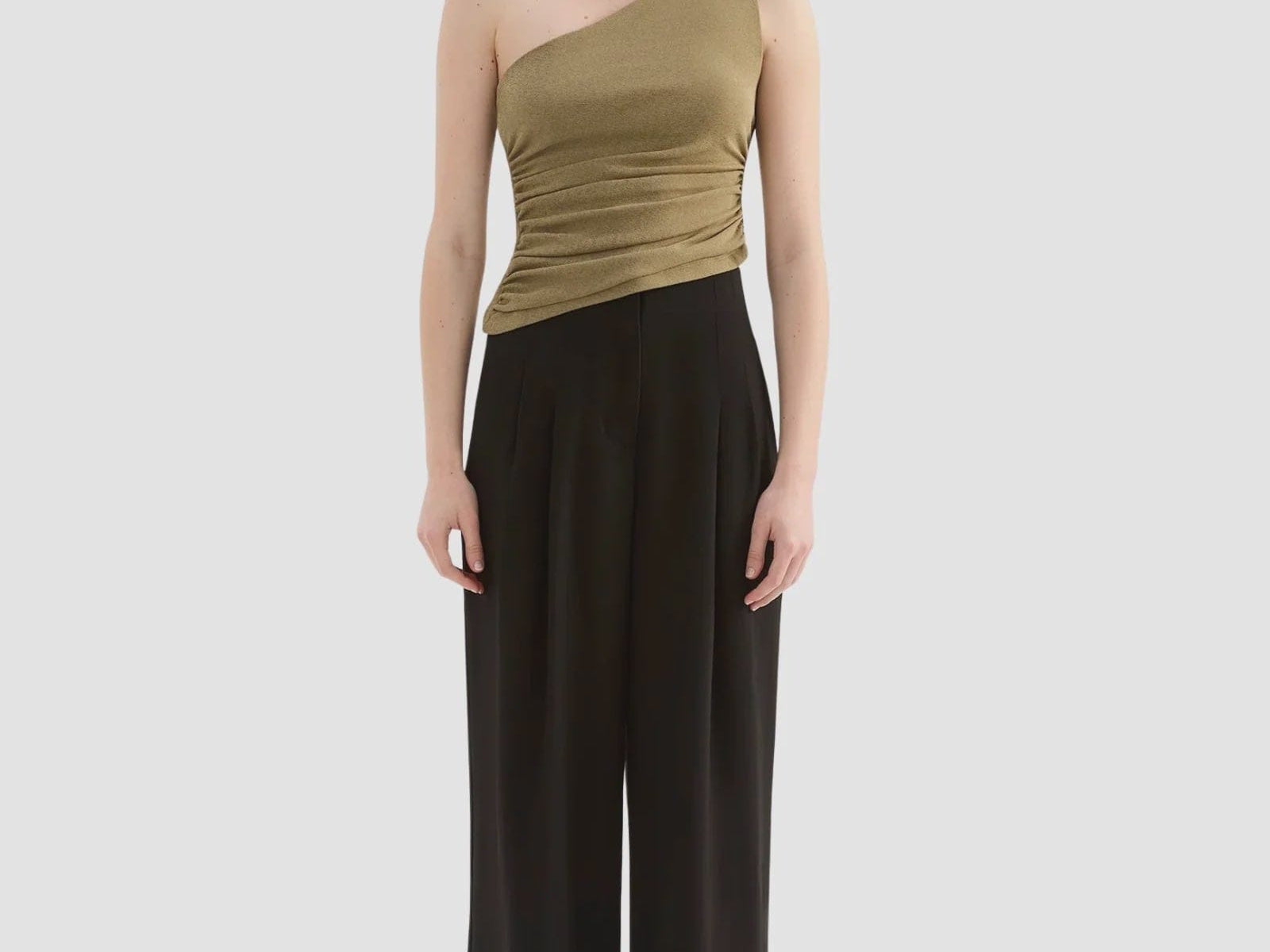 Nude Lucy Tops - Casual Fiora Mesh Top - Deep Olive