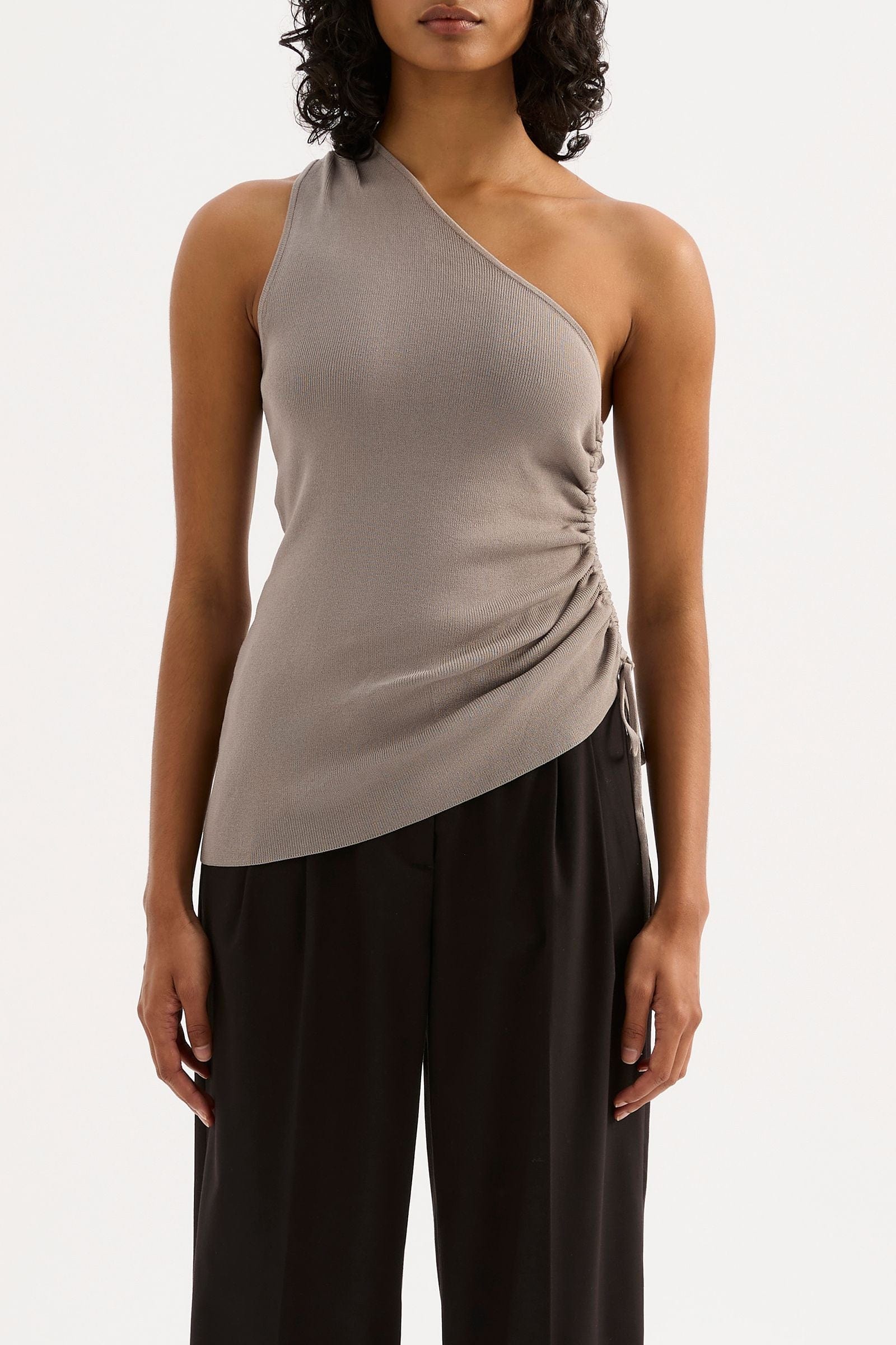 Nude Lucy Tops - Casual Nude Lucy | Yumi Knit Top - Pewter
