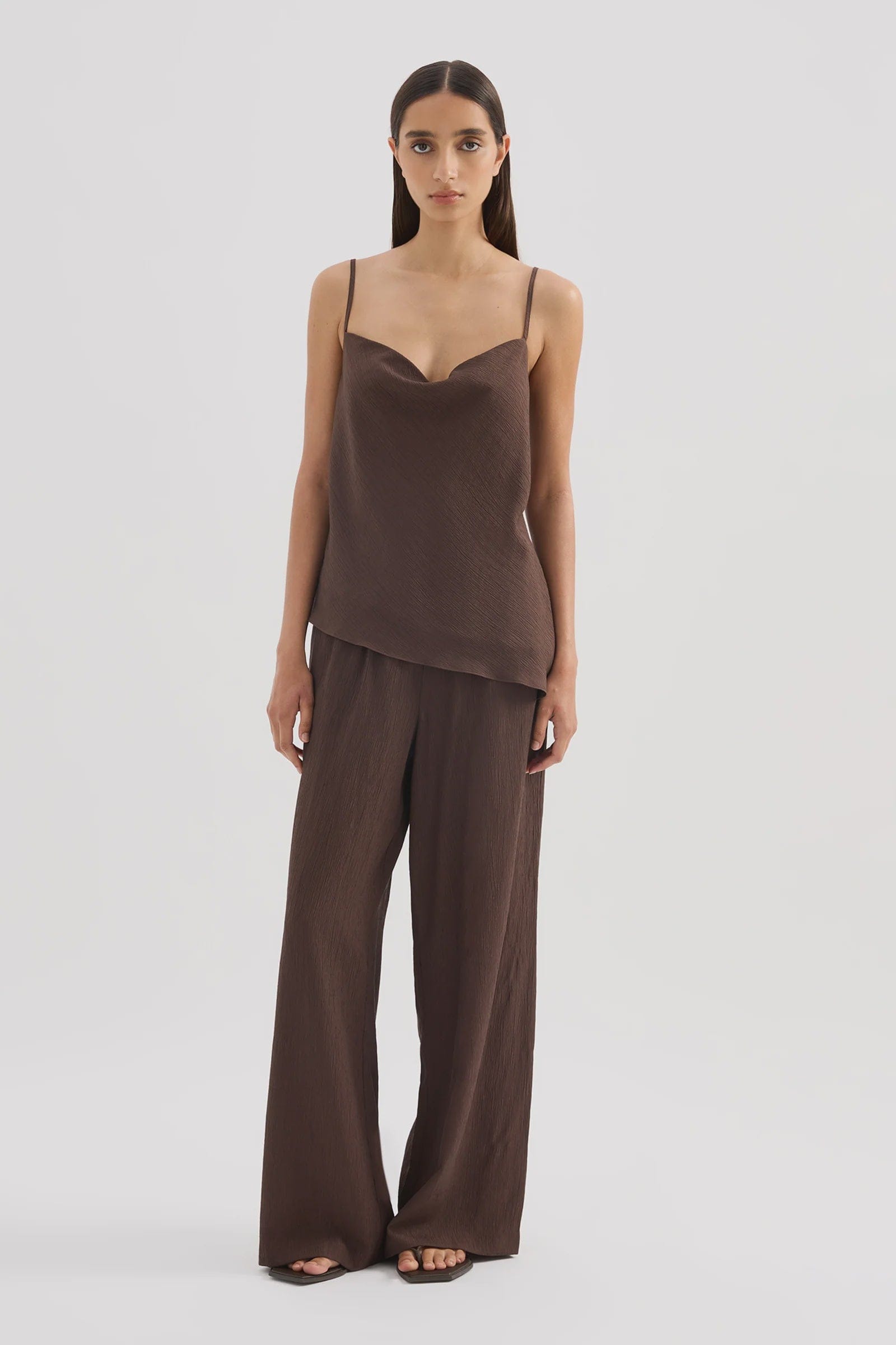 Nude Lucy Tops - Formal Winfield Cami - Chocolate