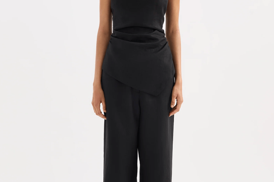 Nude Lucy Tops Lotta Linen Top - Black