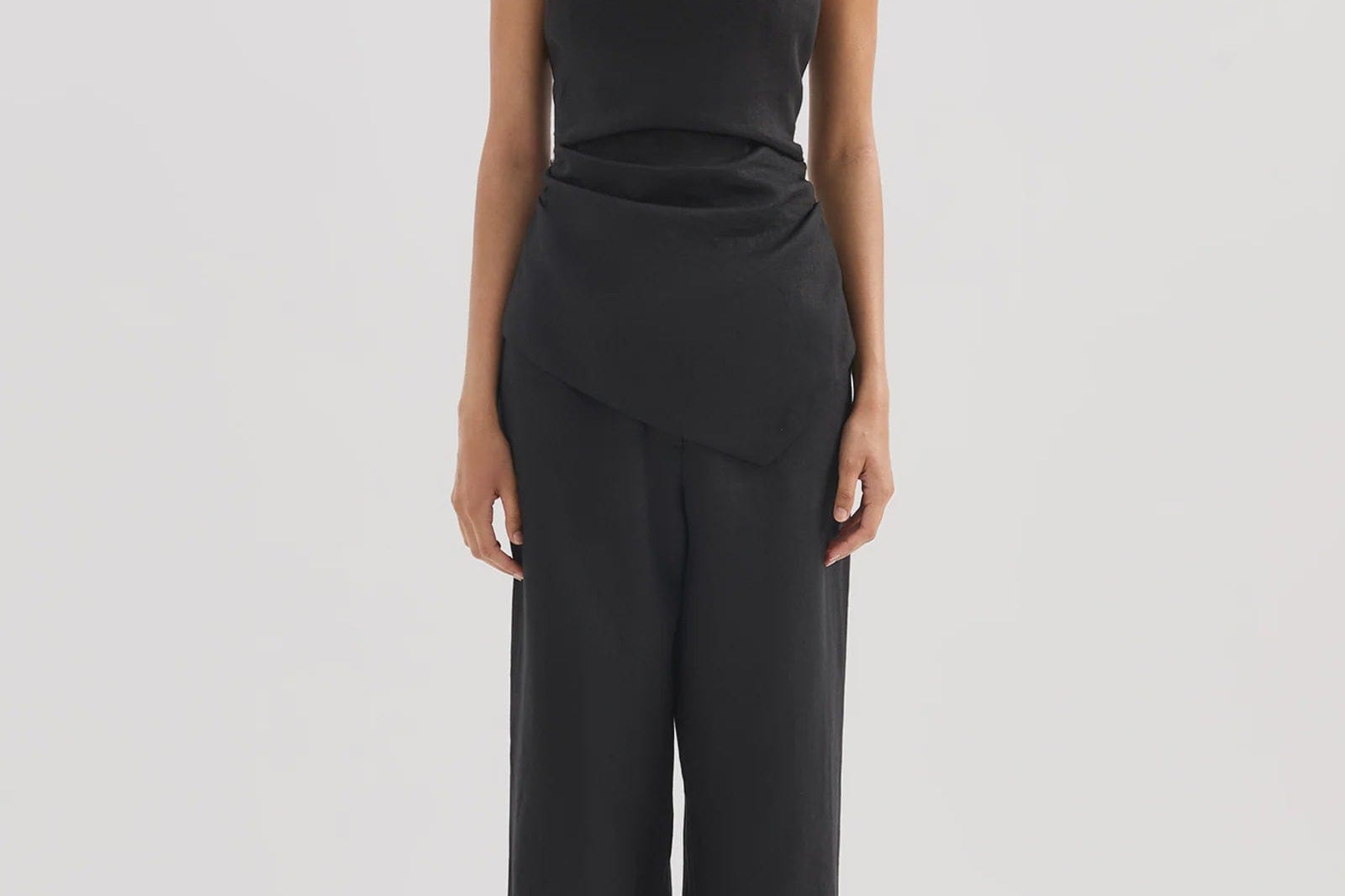 Nude Lucy Tops Lotta Linen Top - Black