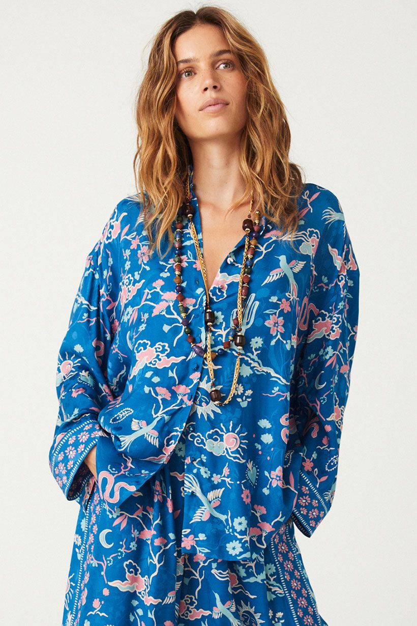 Spell | Desert Bandita Shirt - Cobalt