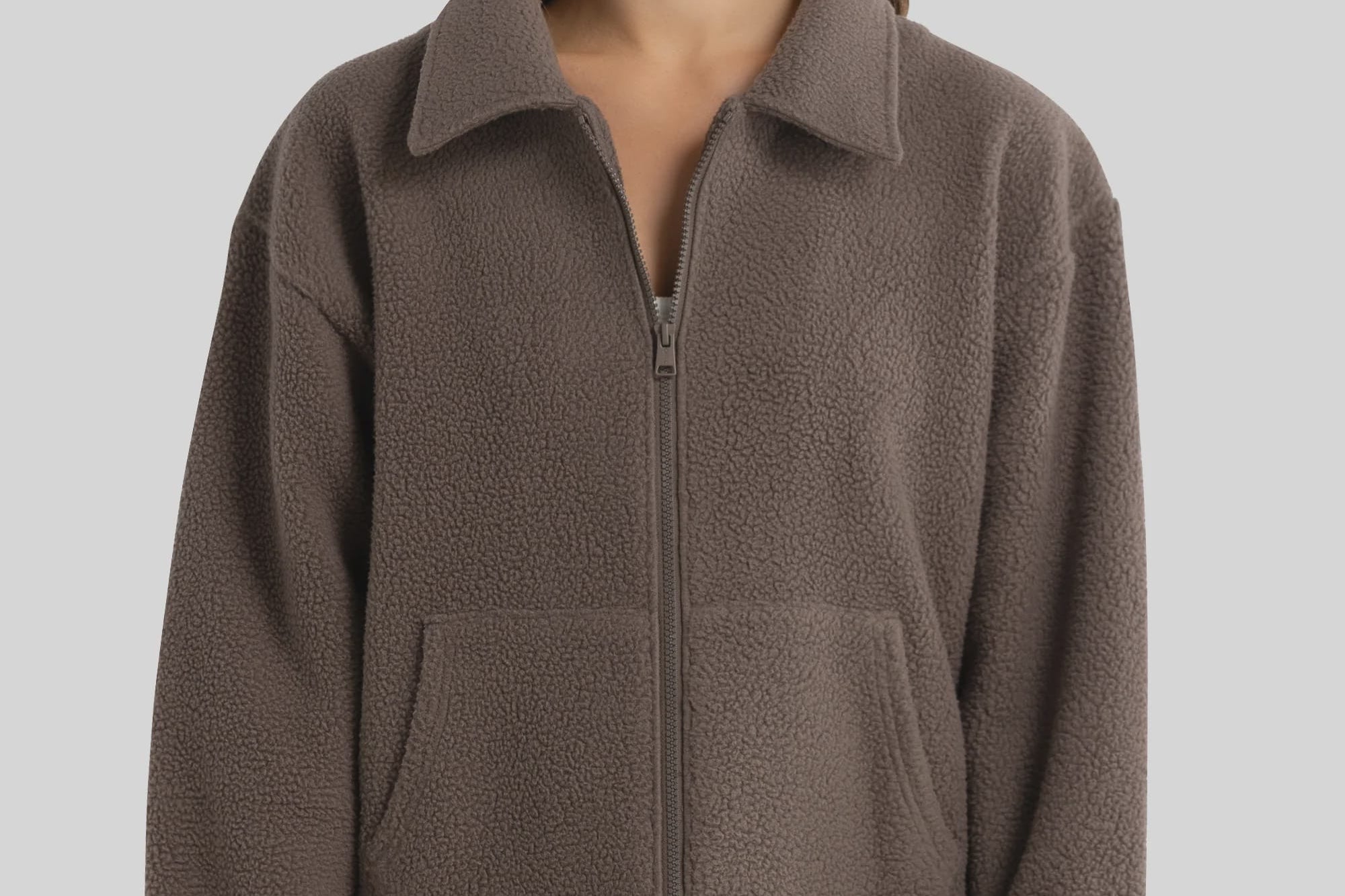 ORTC Jumpers Georgia Sherpa Jacket - Espresso