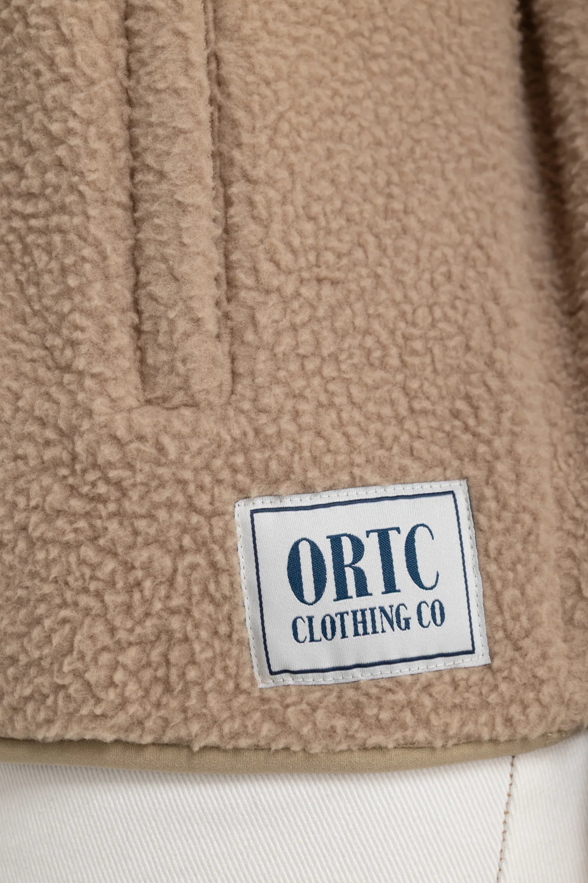 ORTC Jumpers Sherpa Fleece Quarter Zip - Teddy