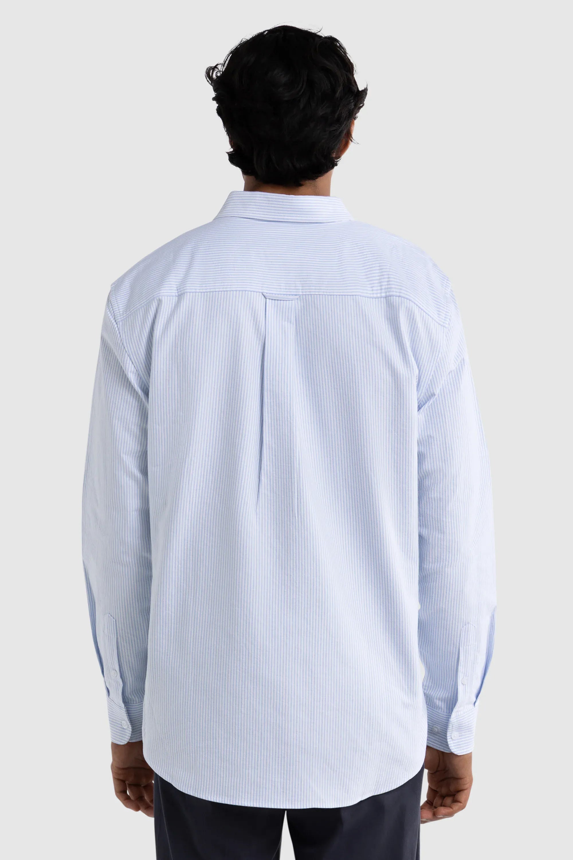 ORTC Shirts Classic Oxford Shirt - Blue & White Stripe