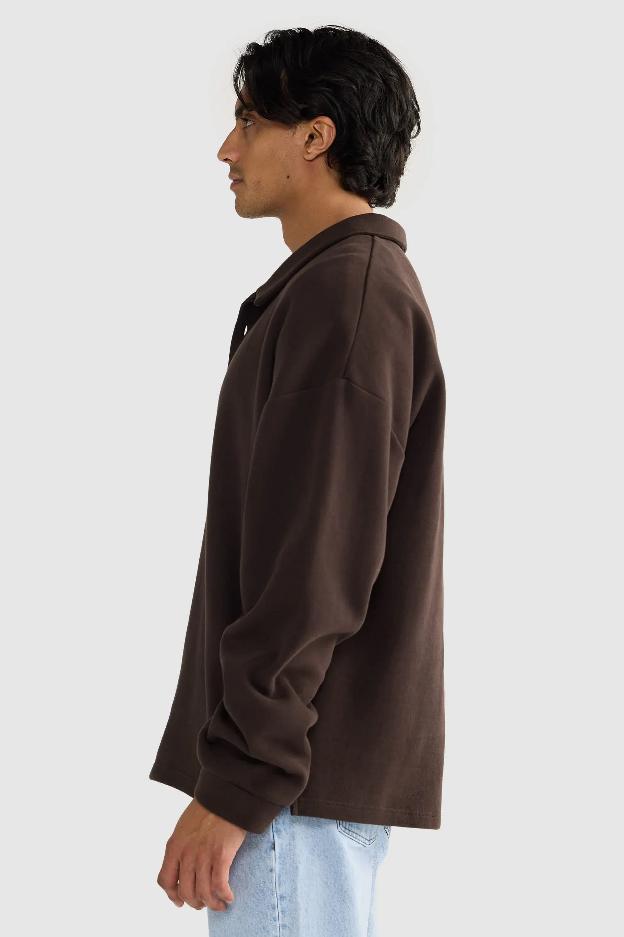 ORTC Sweaters Aiden Polo Sweater - Carob