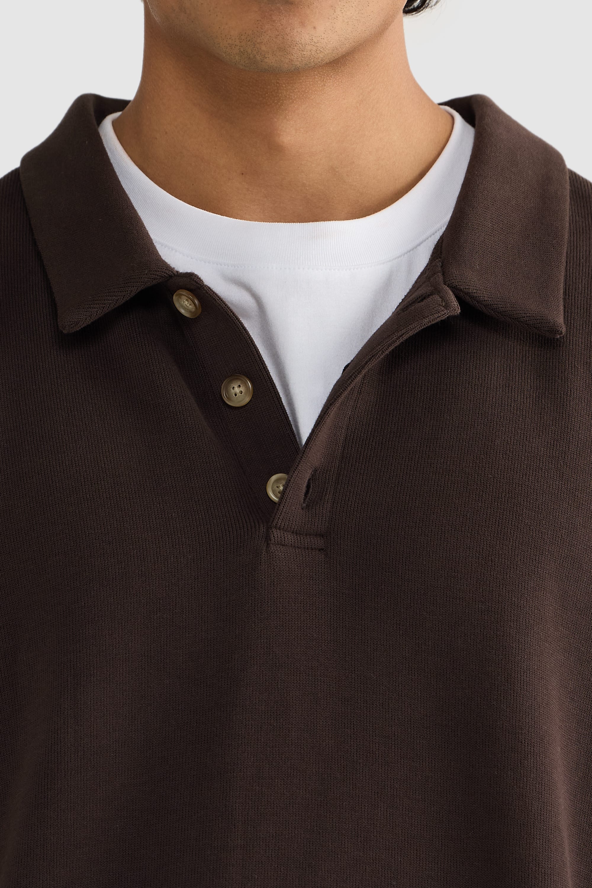 ORTC Sweaters Aiden Polo Sweater - Carob