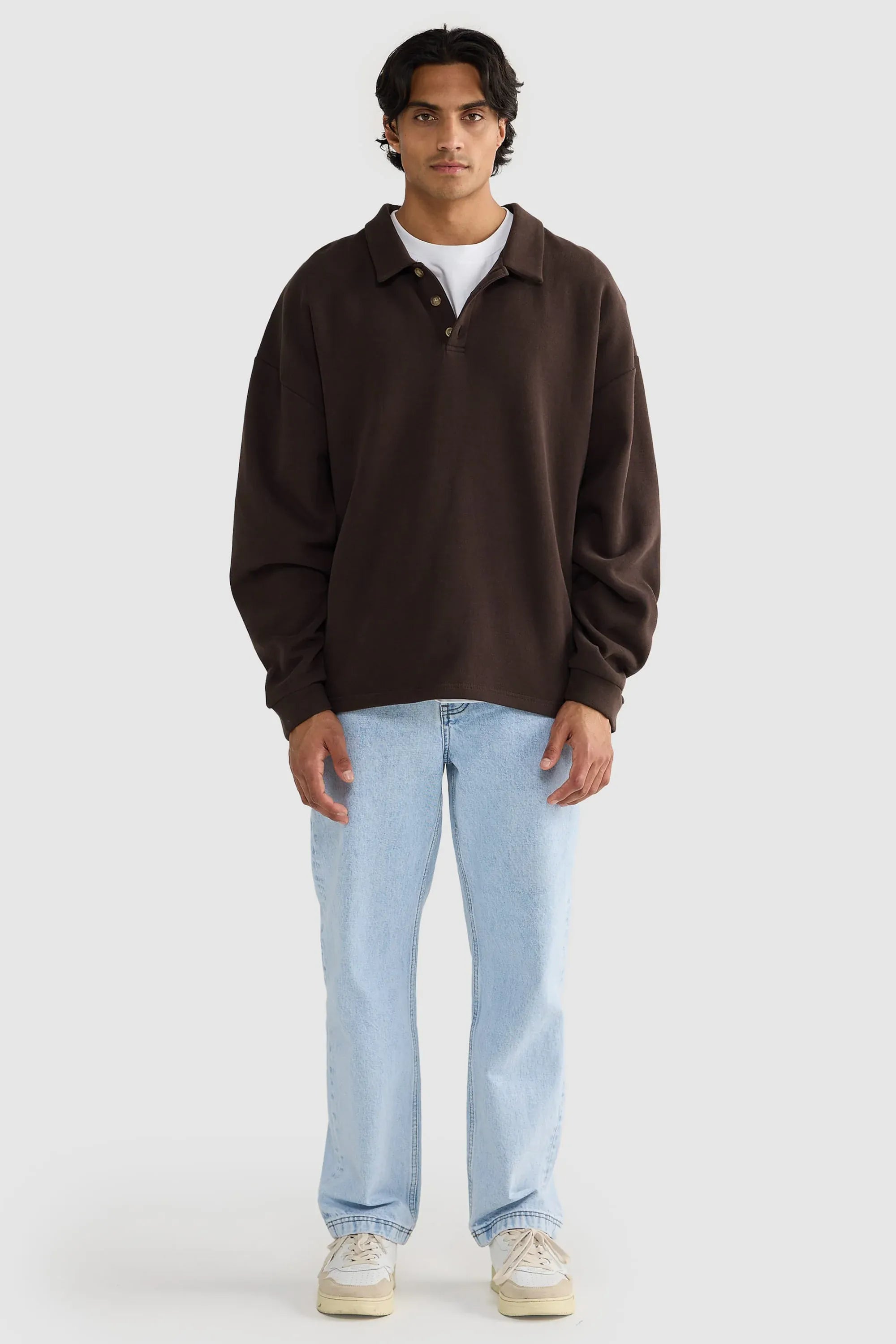 ORTC Sweaters Aiden Polo Sweater - Carob