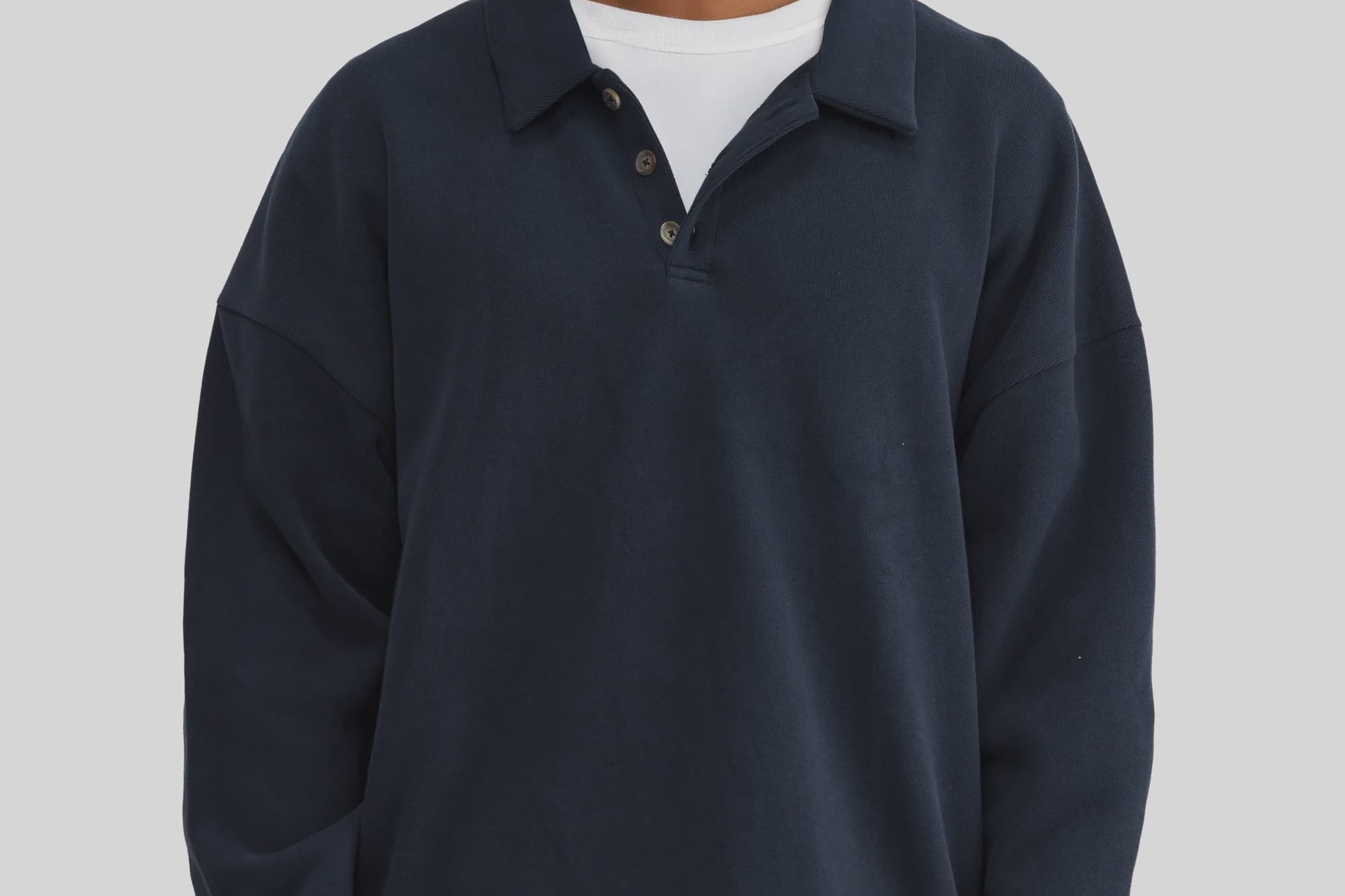 ORTC Sweaters Aiden  Polo Sweater - Navy