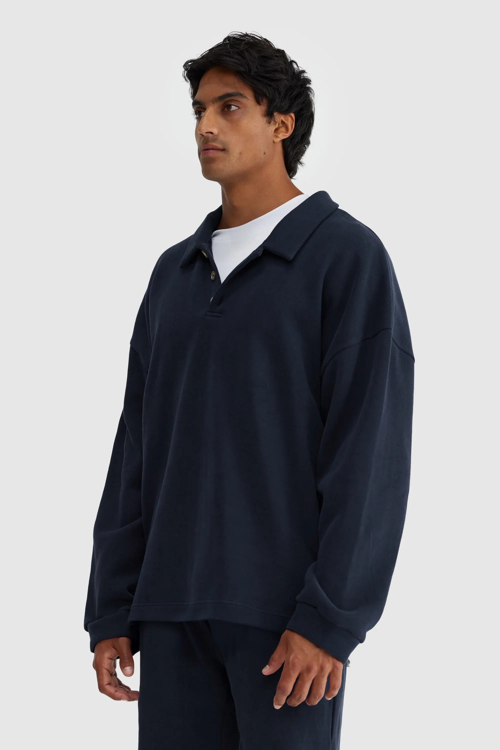 ORTC Sweaters Aiden  Polo Sweater - Navy