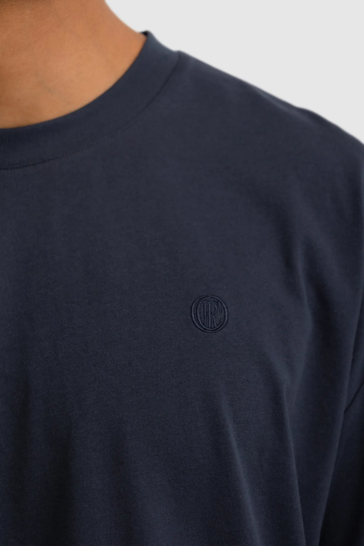 ORTC Tees Monogram Box Fit T Shirt - Navy