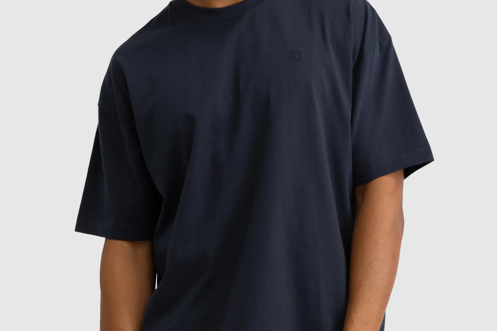 ORTC Tees Monogram Box Fit T Shirt - Navy