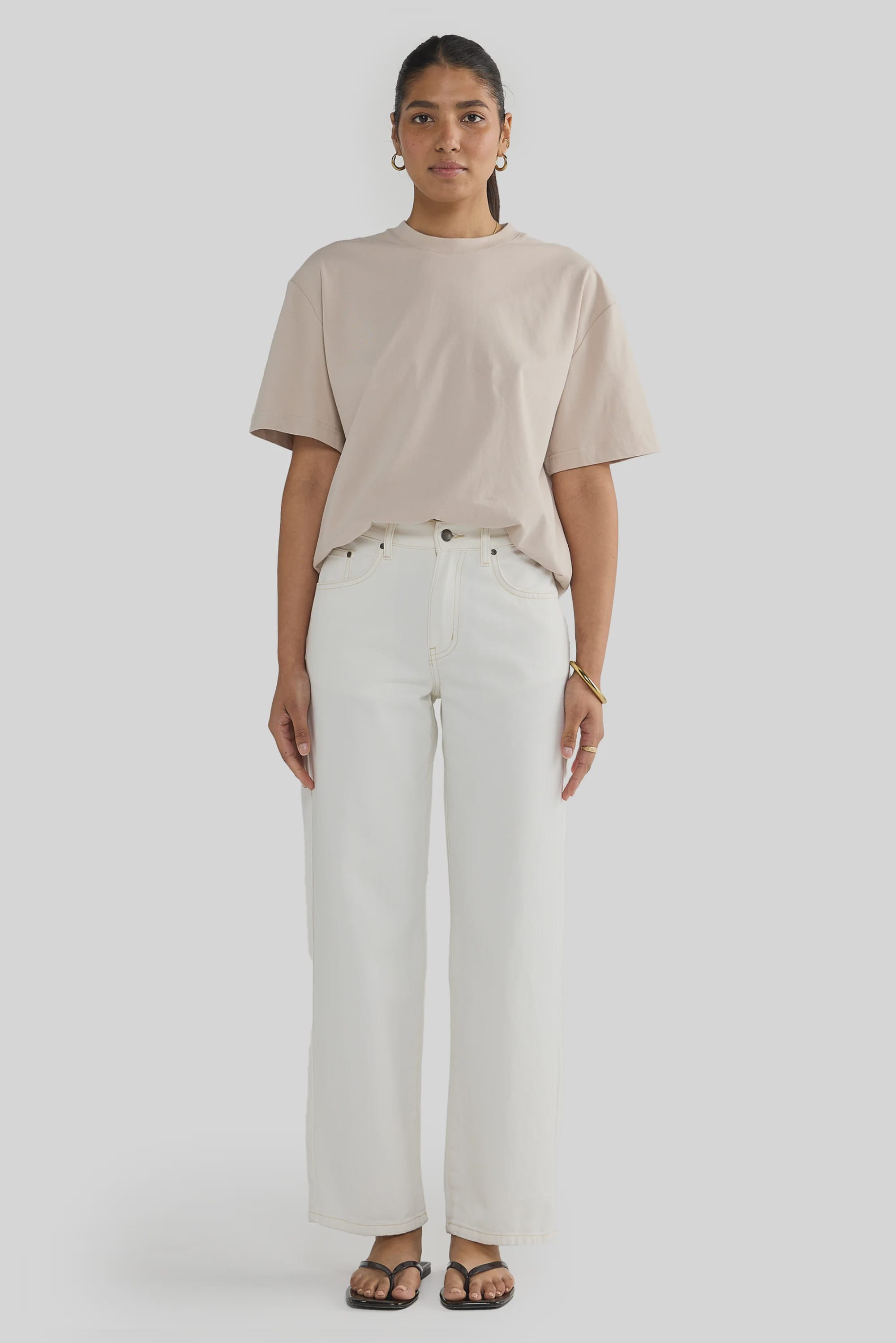 ORTC Tees Womens Oversized T Shirt - Bone