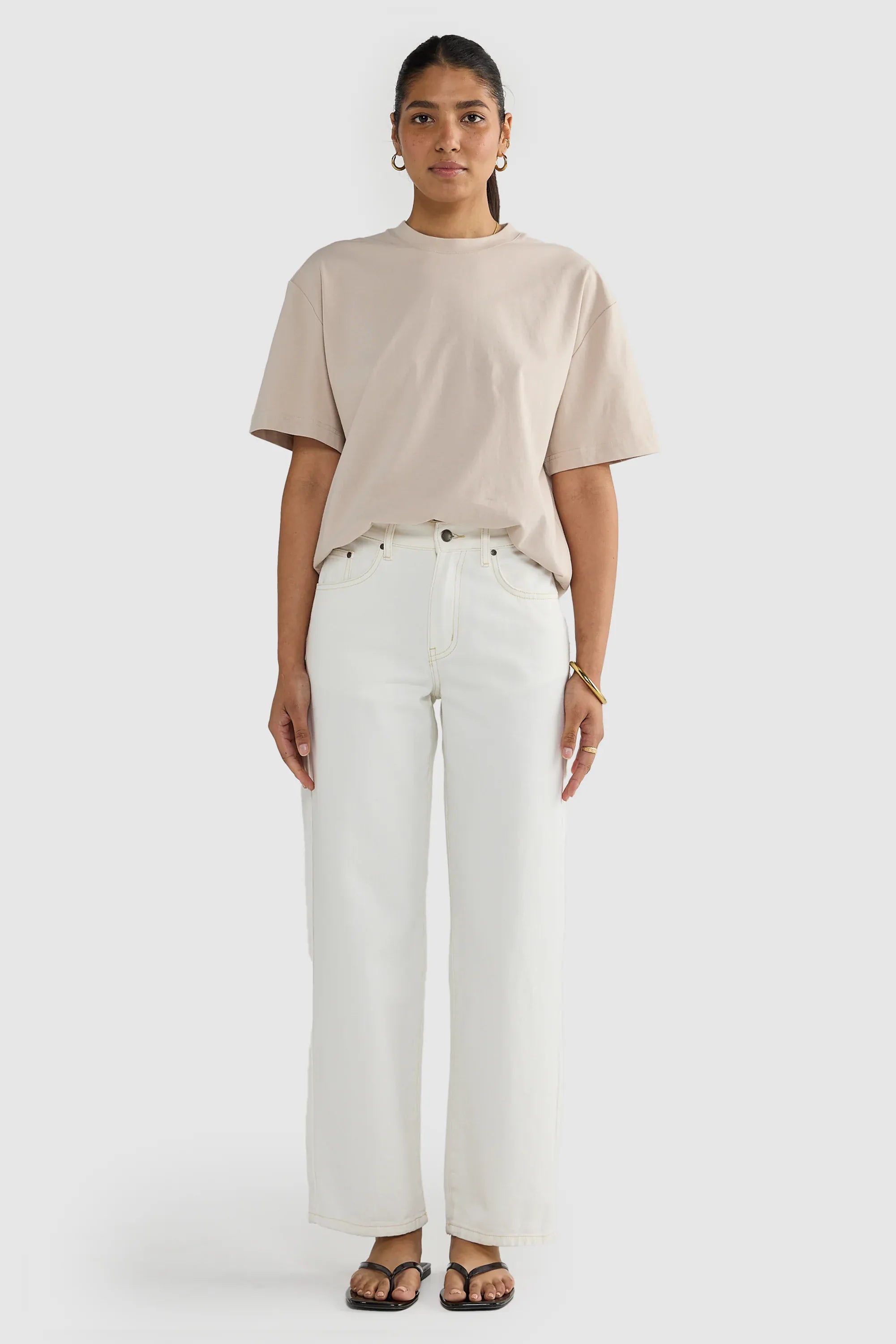 ORTC Tees Womens Oversized T Shirt - Bone