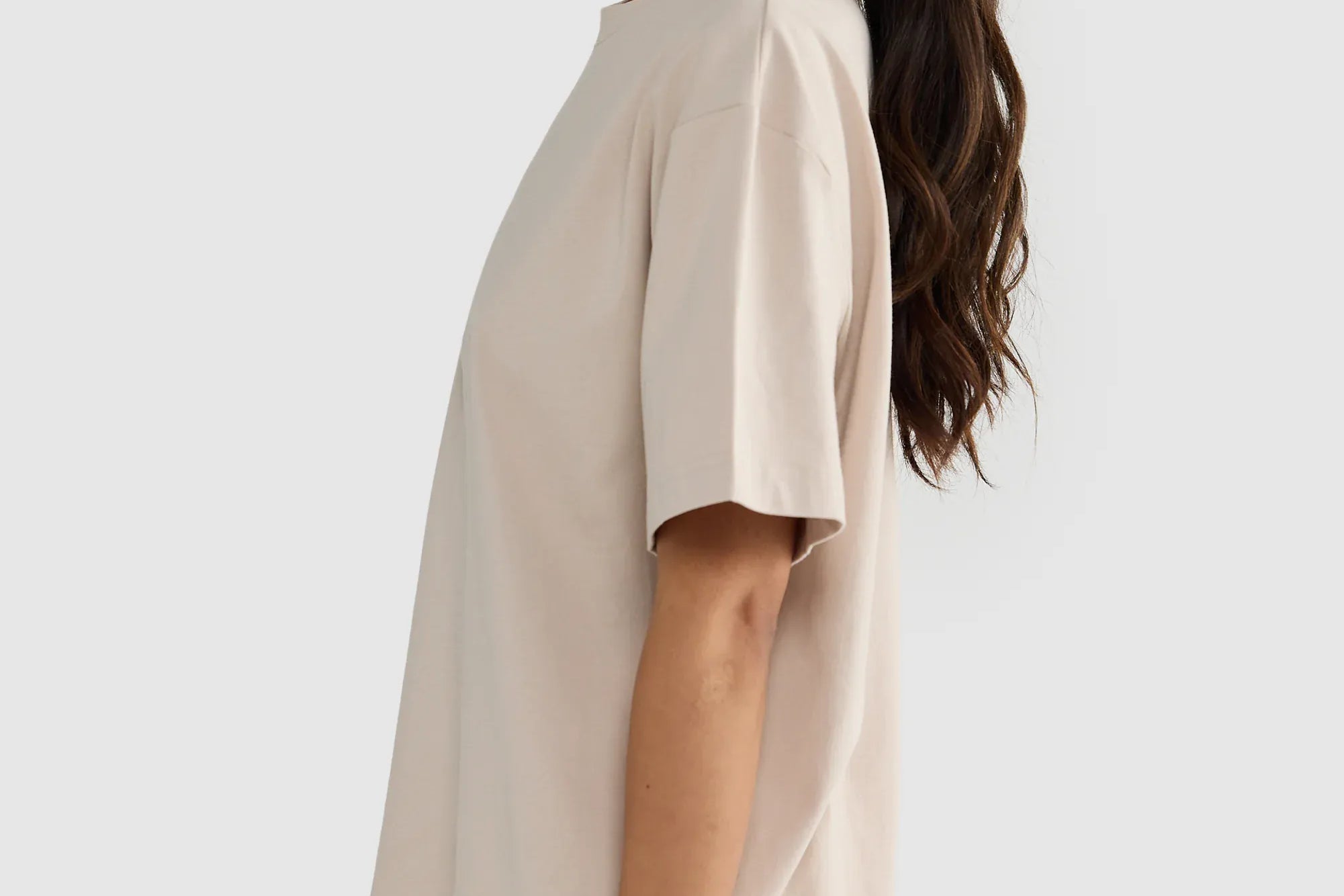 ORTC Tees Womens Oversized T Shirt - Bone