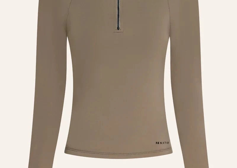 P.E Nation Activewear P.E Nation | Routine Quarter Zip - Fawn