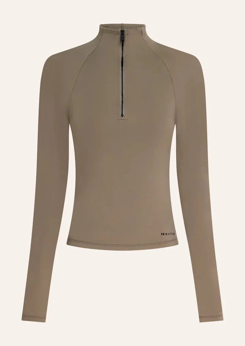 P.E Nation Activewear P.E Nation | Routine Quarter Zip - Fawn