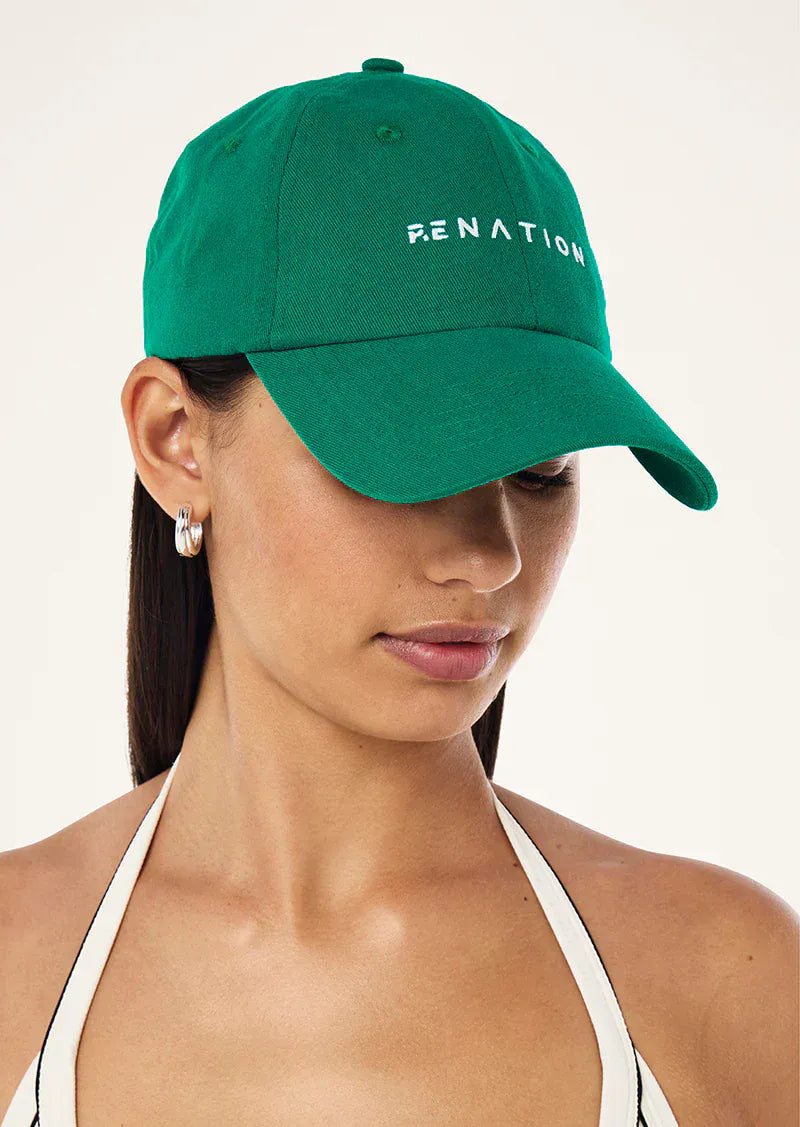 P.E Nation Hats/Headpieces Shift Cap - College Green/Optic White