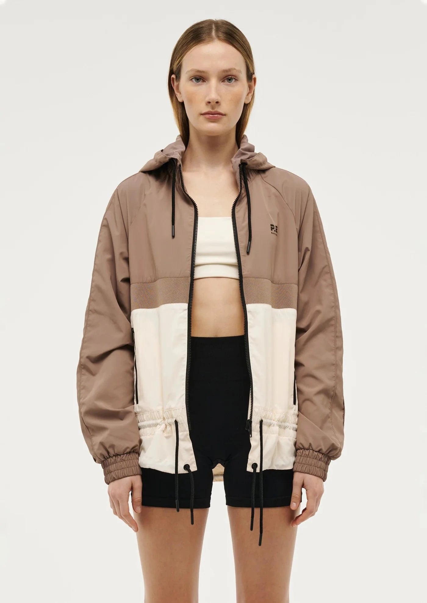 P.E Nation Jackets - Activewear P.E Nation | Man Down Jacket - Taupe