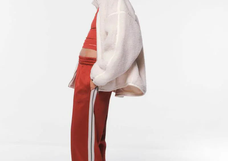 P.E Nation Jackets - Fur/Shearing Surge Teddy Jacket - Whisper White