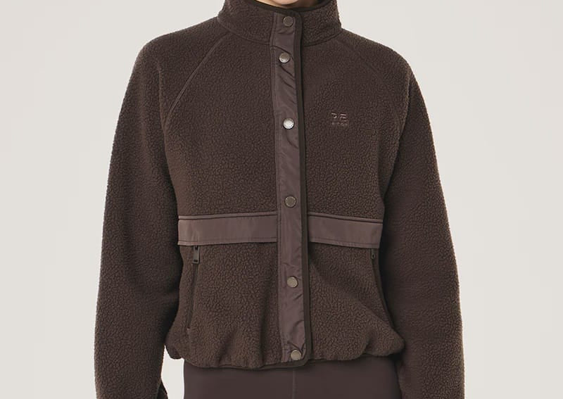 P.E Nation Jackets - Fur/Shearing Technique Jacket - Coffee