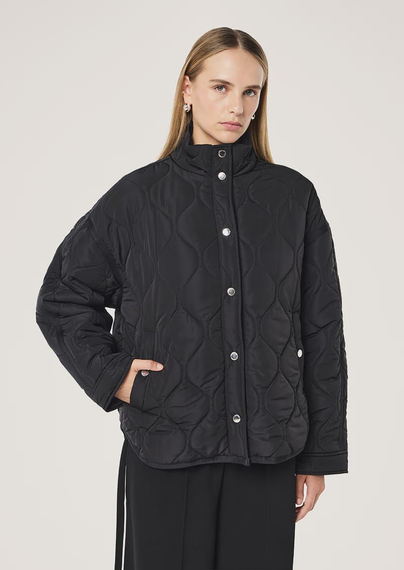 P.E Nation Jackets Surge Quilt Jacket - Black
