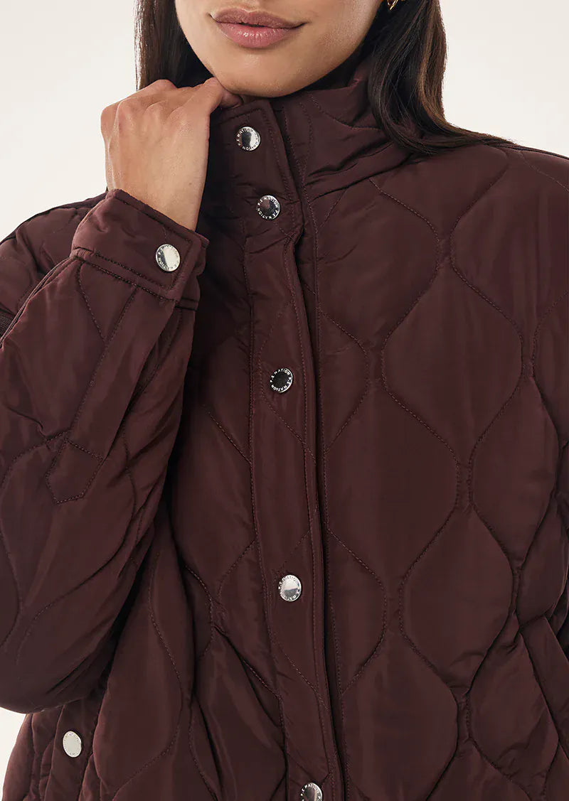 P.E Nation Jackets Surge Quilt Jacket - Mahogany
