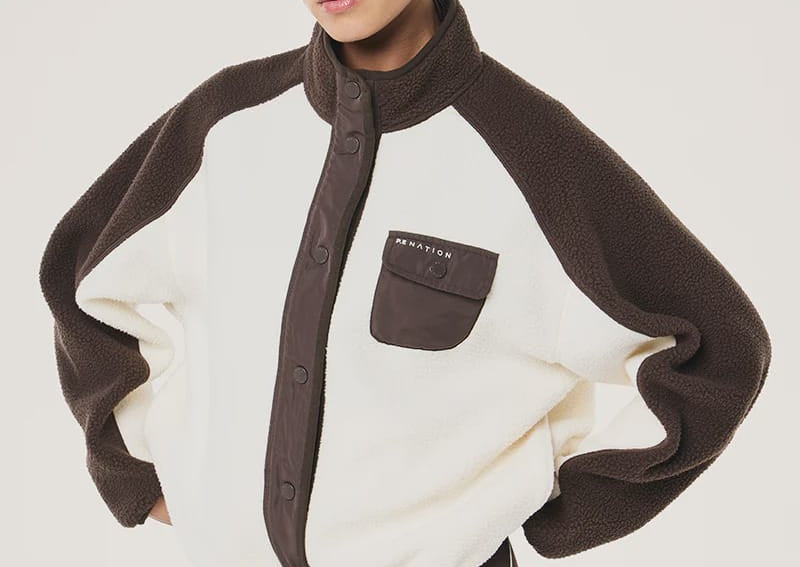 P.E Nation Jackets Takeover Jacket - Coffee / Whisper White