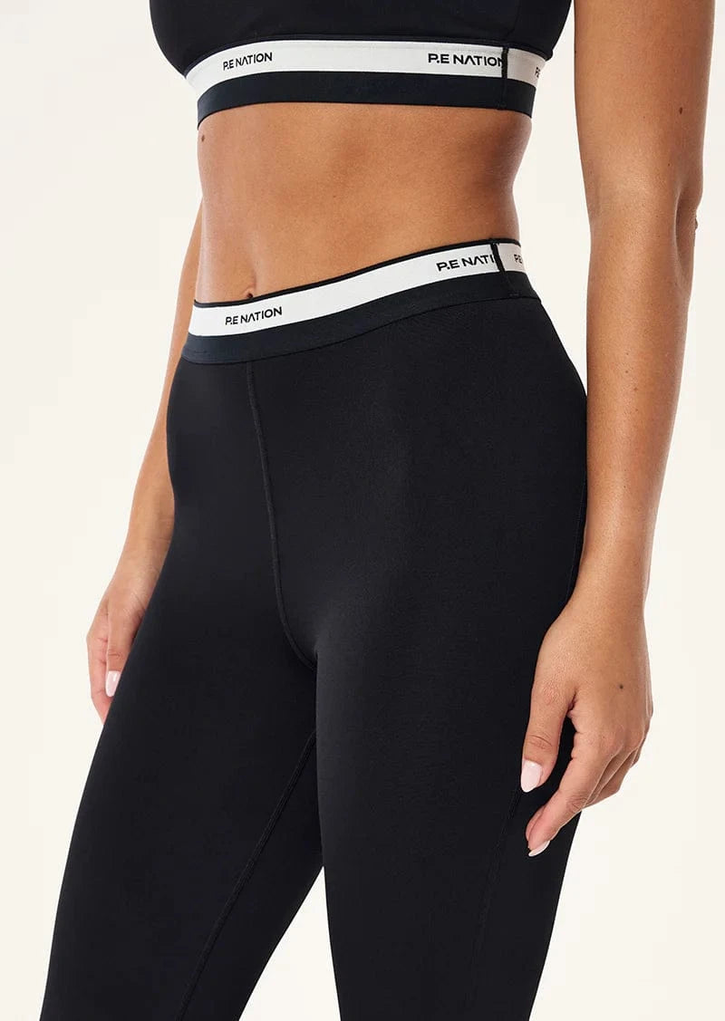 P.E Nation Leggings P.E Nation | Avant Flare Legging - Black/Whisper White