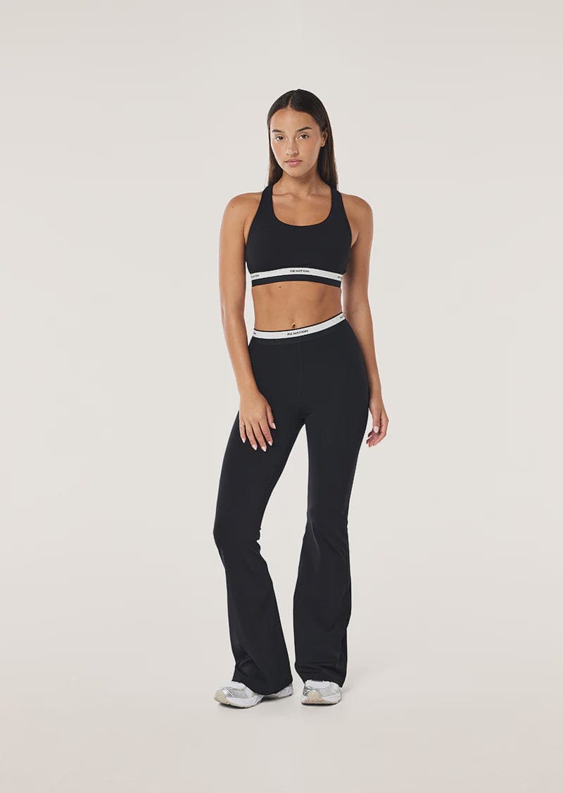 P.E Nation Leggings P.E Nation | Avant Flare Legging - Black/Whisper White