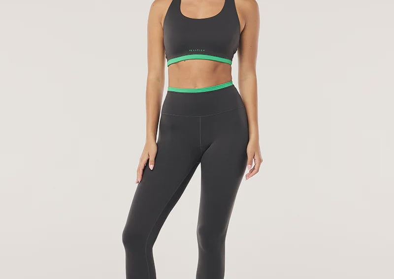 P.E Nation Leggings P.E Nation | Vita F/L Legging - Caviar/ Kelly Green