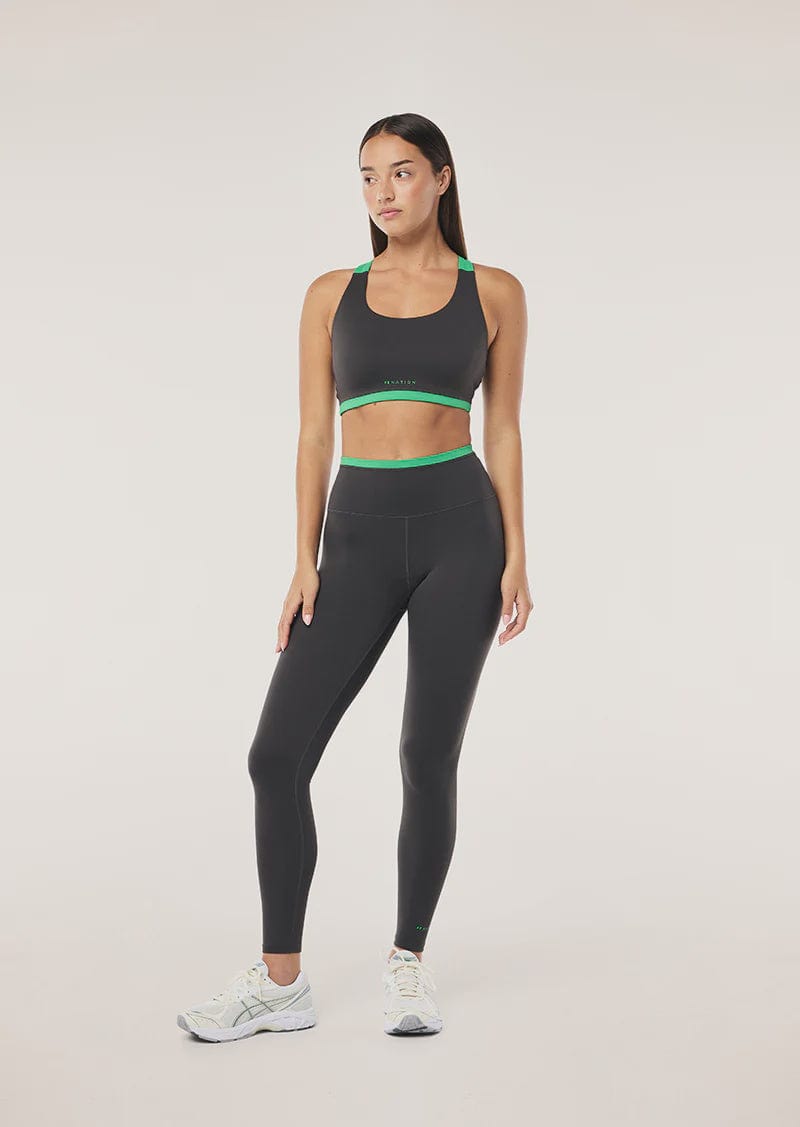 P.E Nation Leggings P.E Nation | Vita F/L Legging - Caviar/ Kelly Green