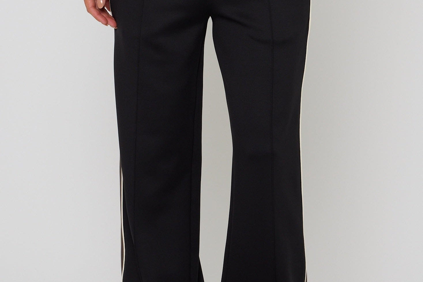 P.E Nation Pants - Casual Man Down Track Pant - Black Major Brown