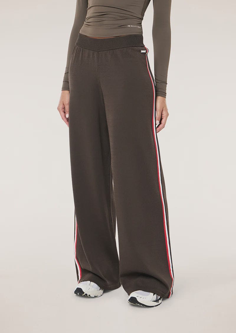 P.E Nation Pants - Casual Retreat Knit Pant - Major Brown
